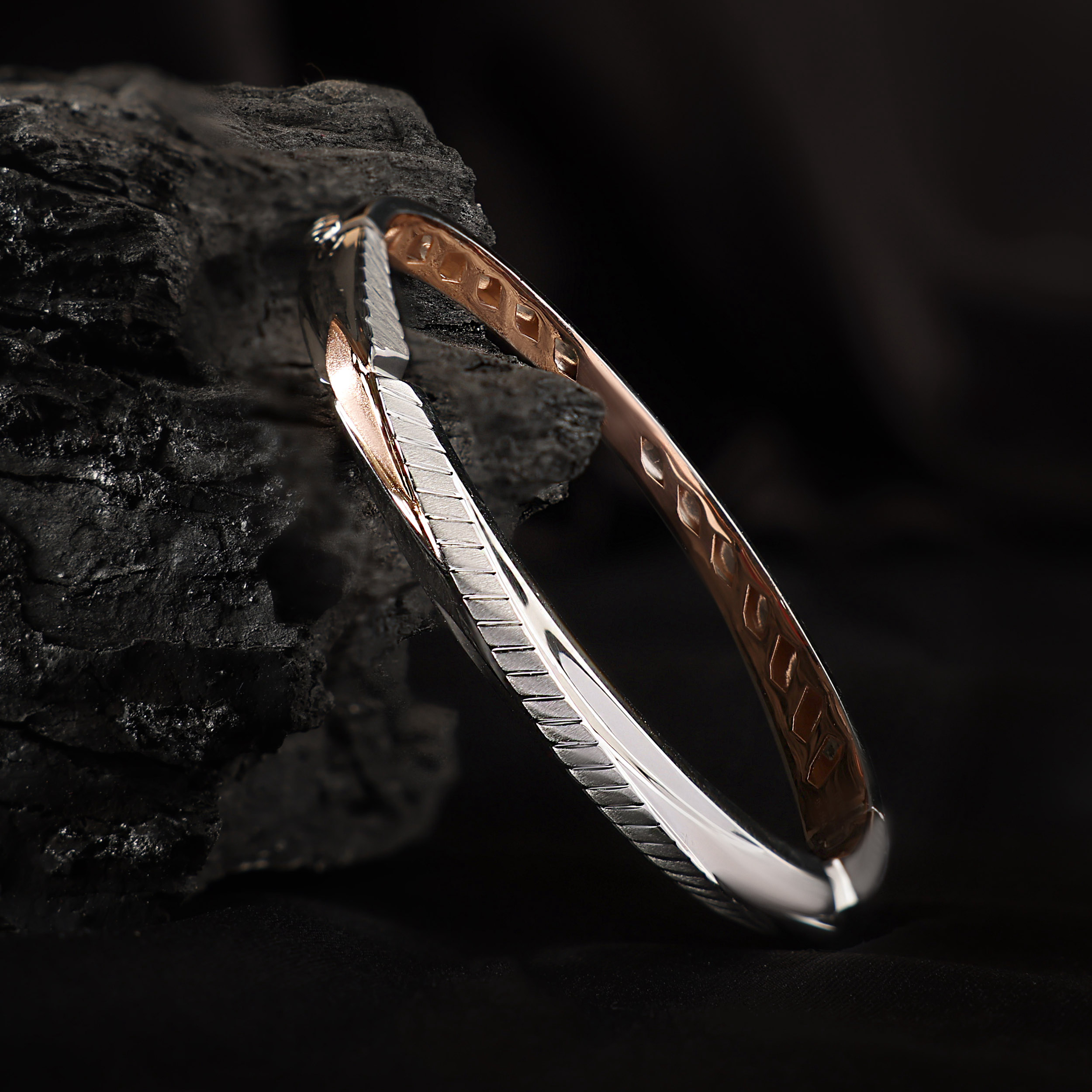 Urban Fusion Platinum Men's Kada - Senco Gold and Diamonds