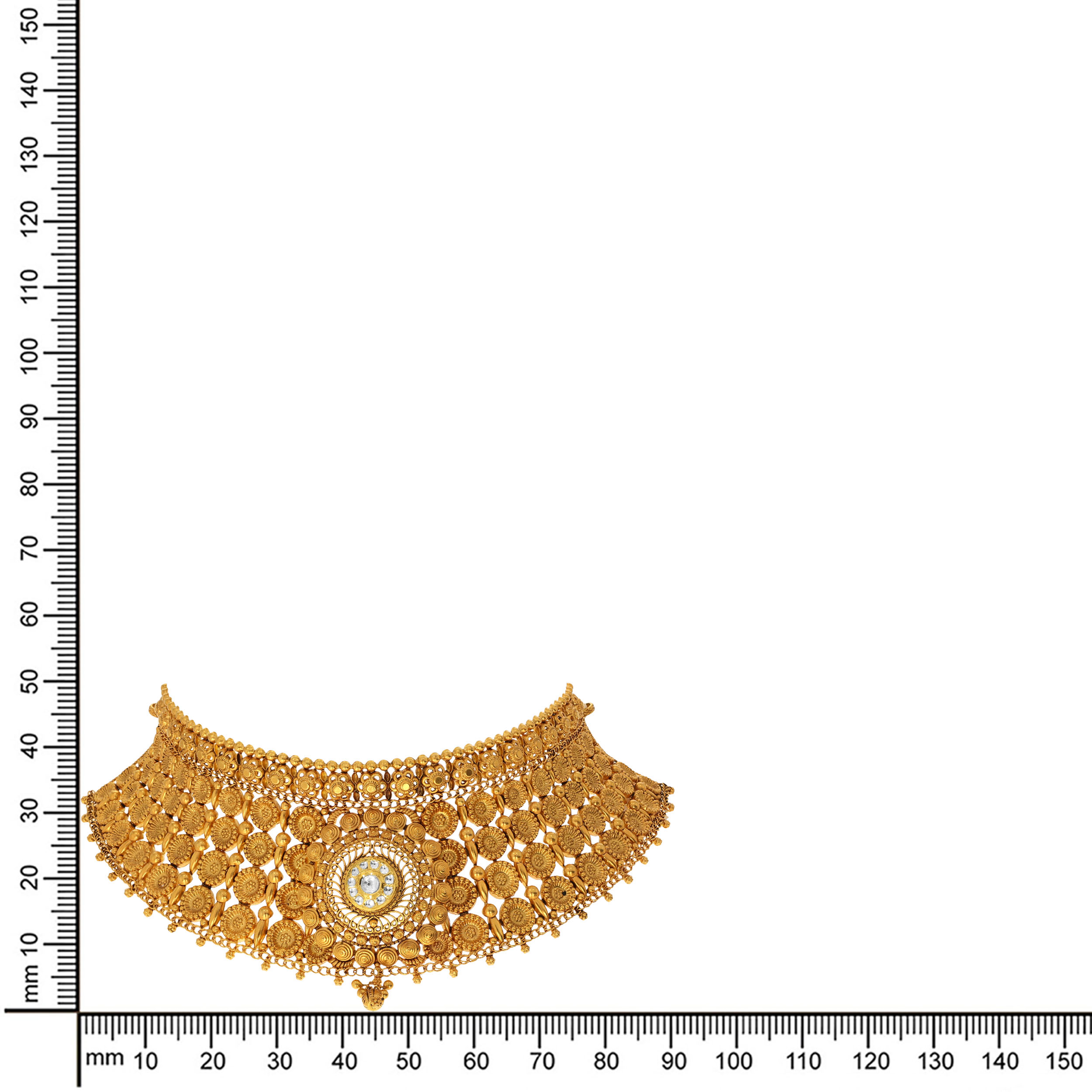 Heritage Wreath Gold Choker - Senco Gold and Diamonds
