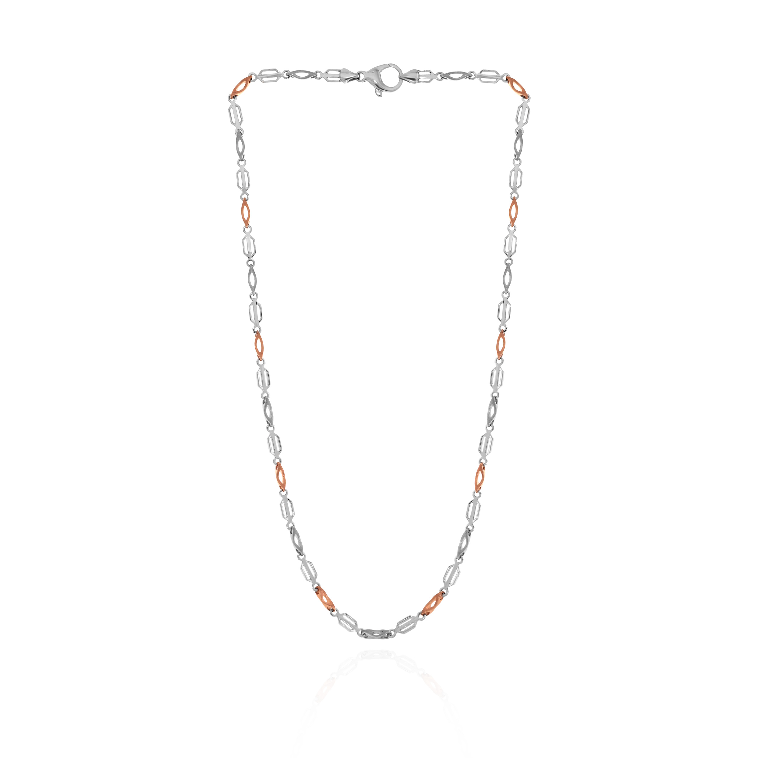 Shadow Flux Platinum Gold Chain - Senco Gold and Diamonds