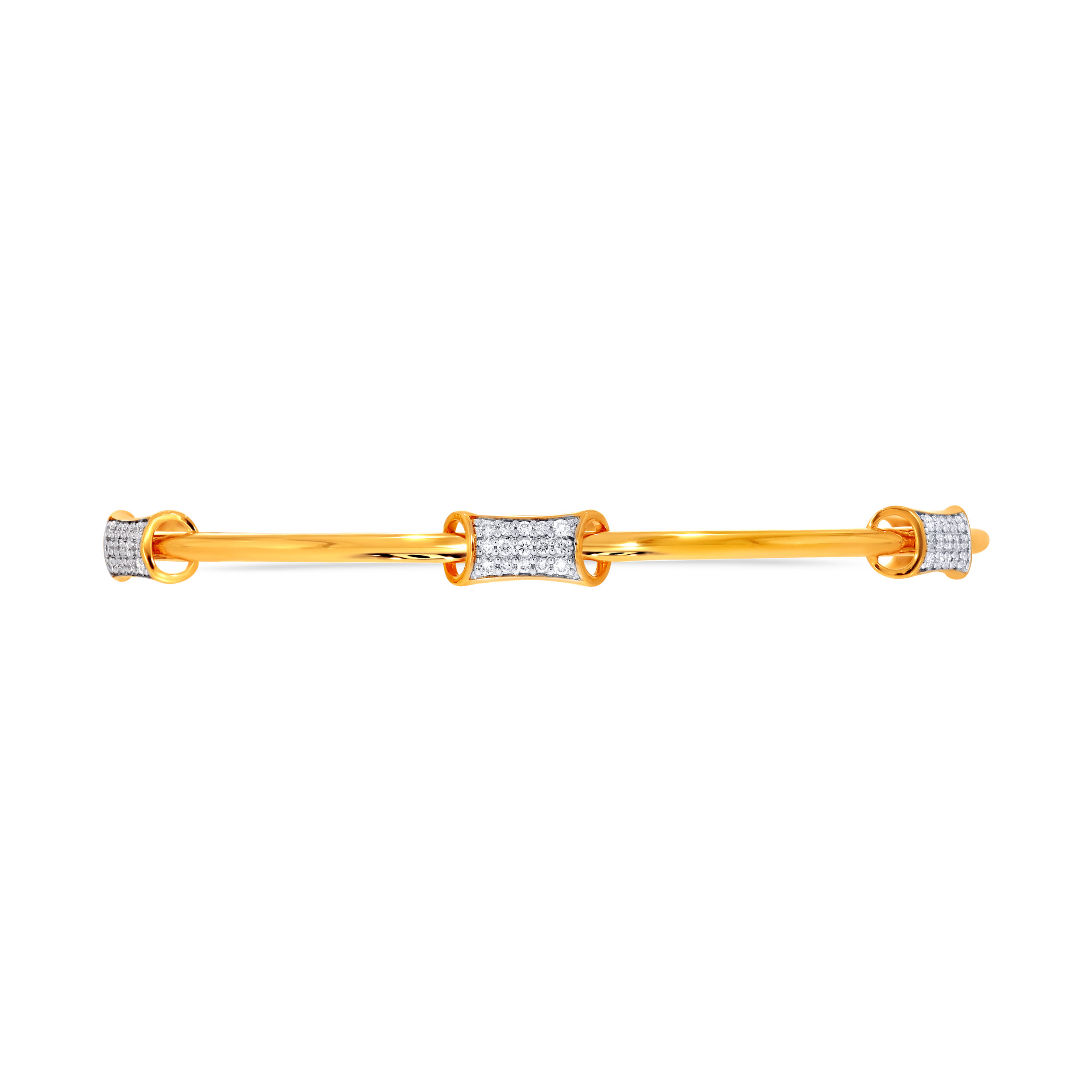 Subtle Luxury Diamond Bangle - Senco Gold and Diamonds