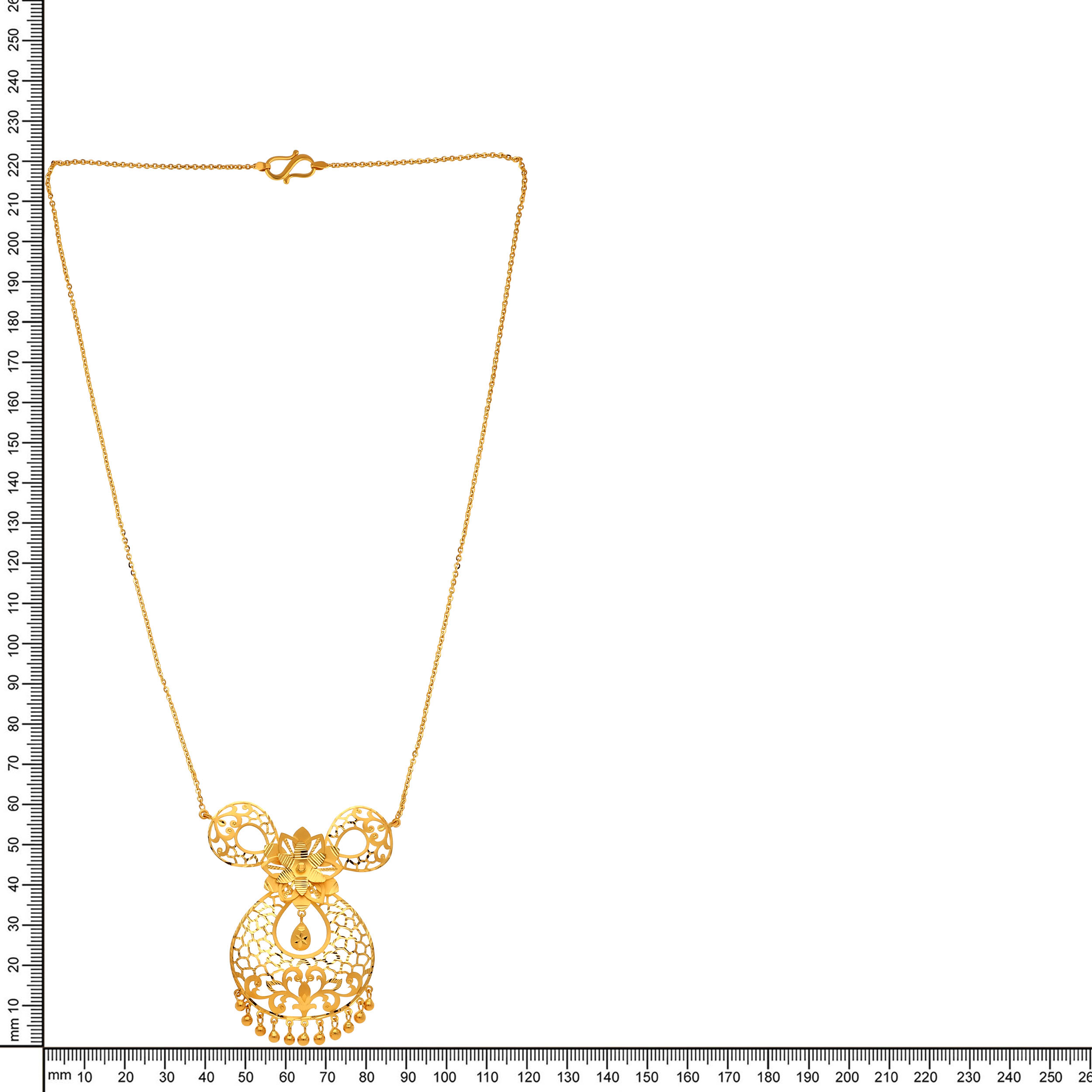 Radiant Trellis Gold Chain Pendant - Senco Gold and Diamonds