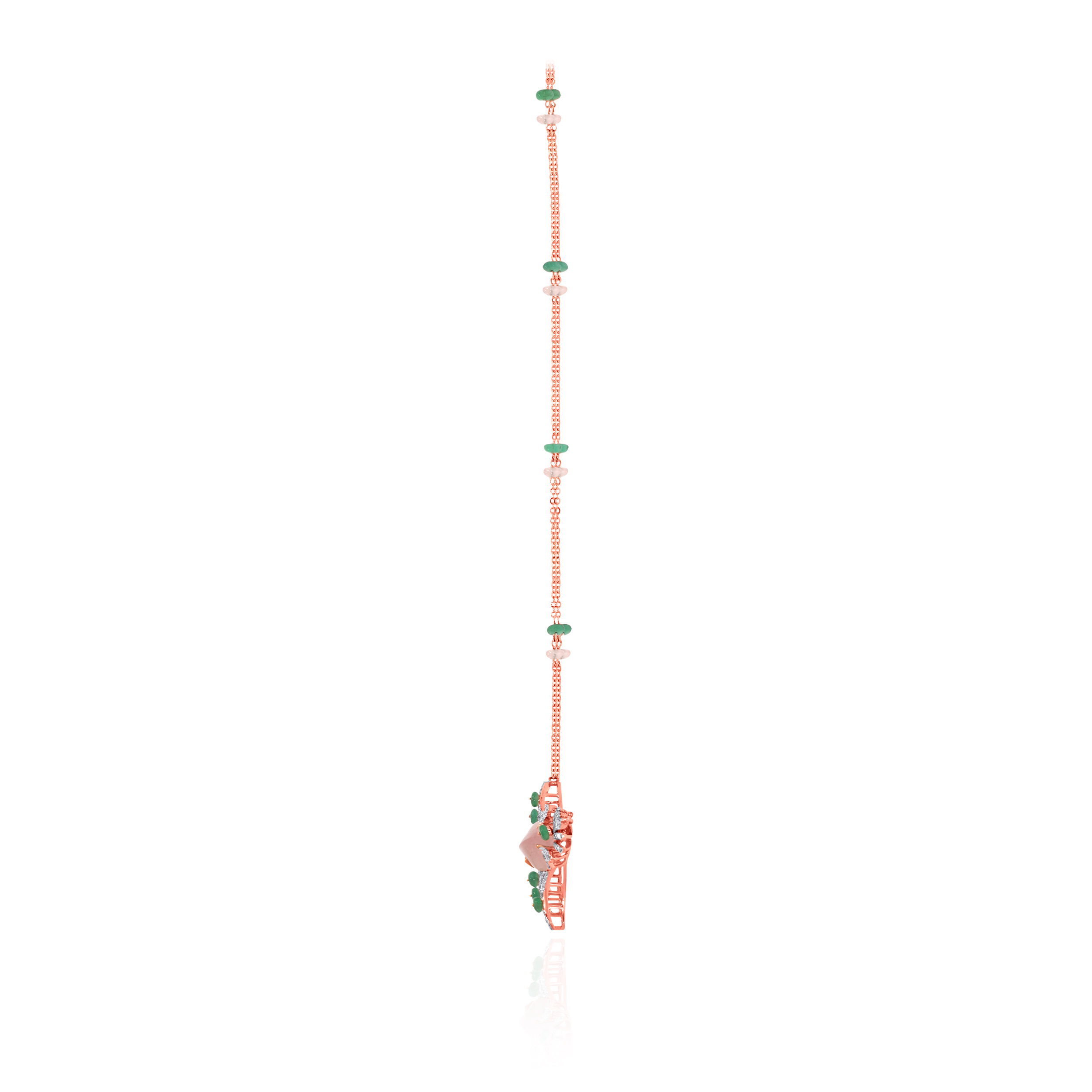 Floral Symphony Diamond Chain Pendant - Senco Gold and Diamonds