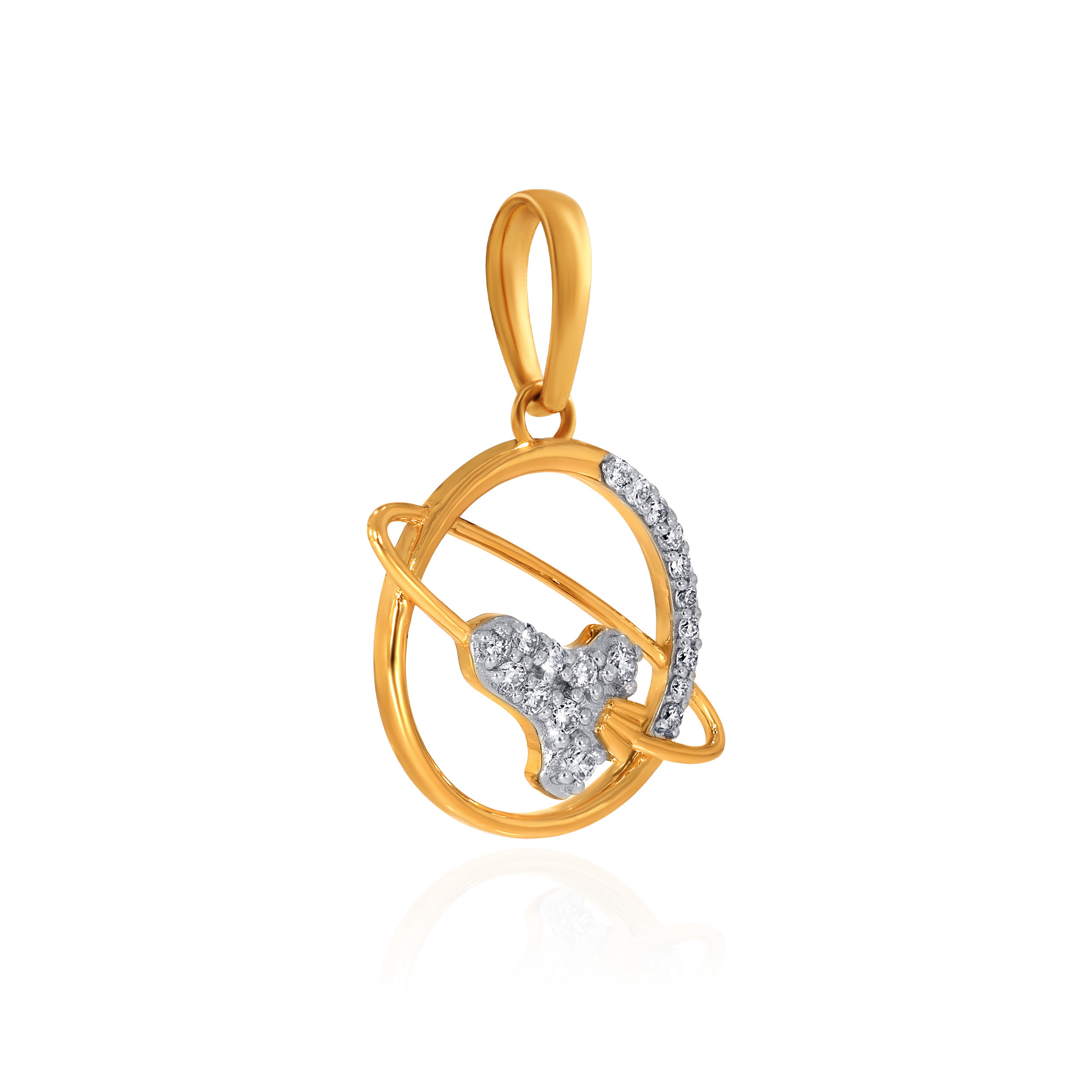  Orbital Dream Diamond Pendant - Senco Gold and Diamonds