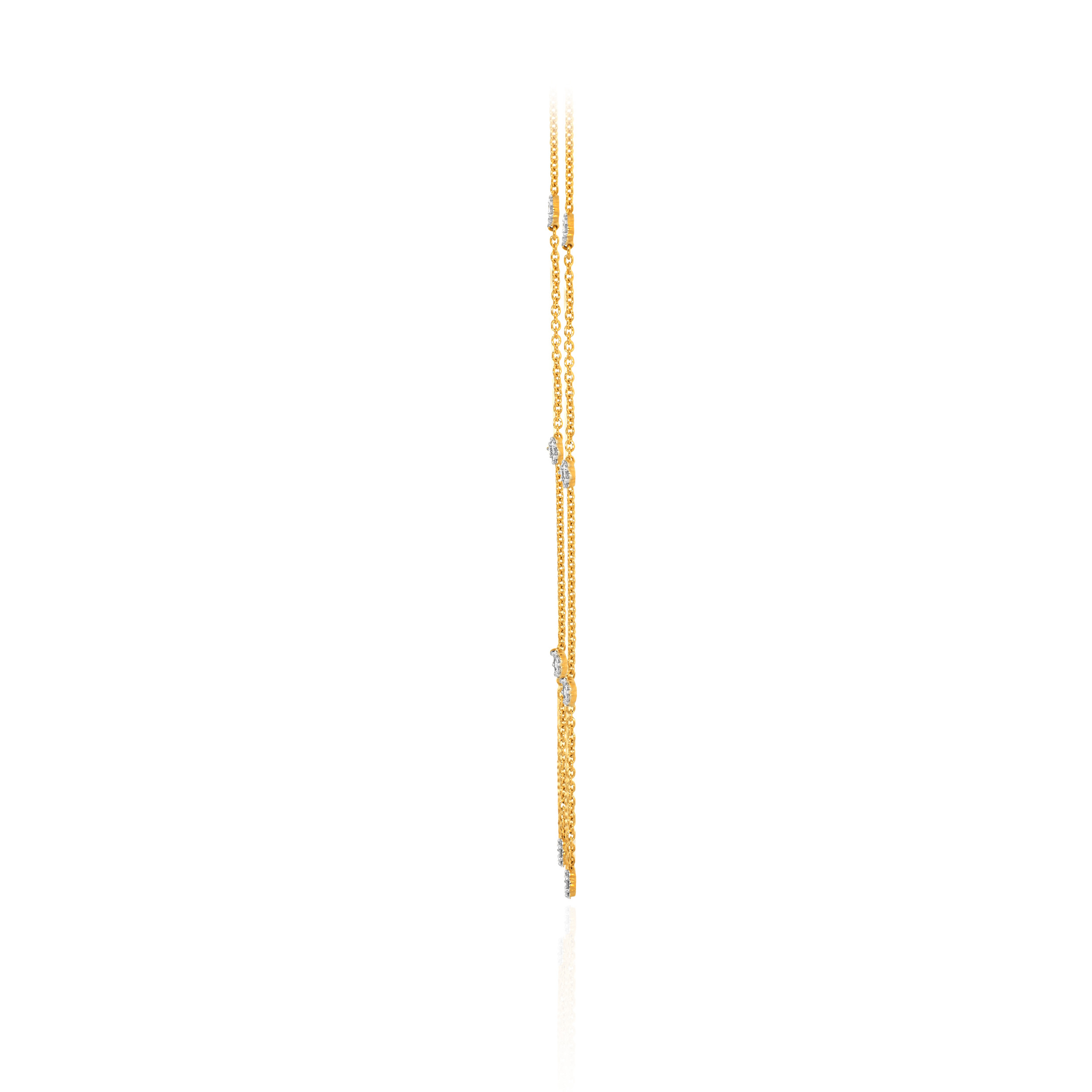 Sleek Spark Diamond Gold Necklace - Senco Gold and Diamonds