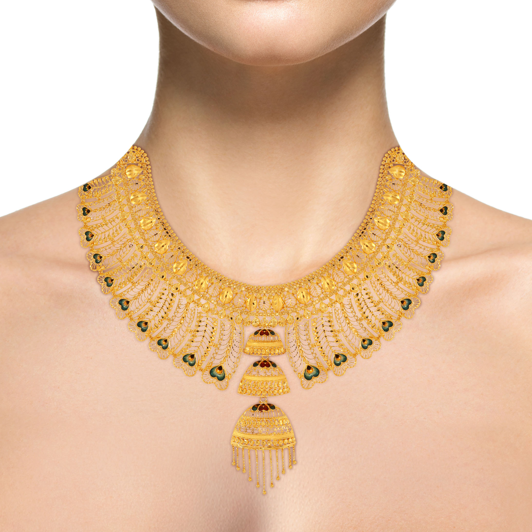 Adorable Plumes Gold Necklace - Senco Gold and Diamonds