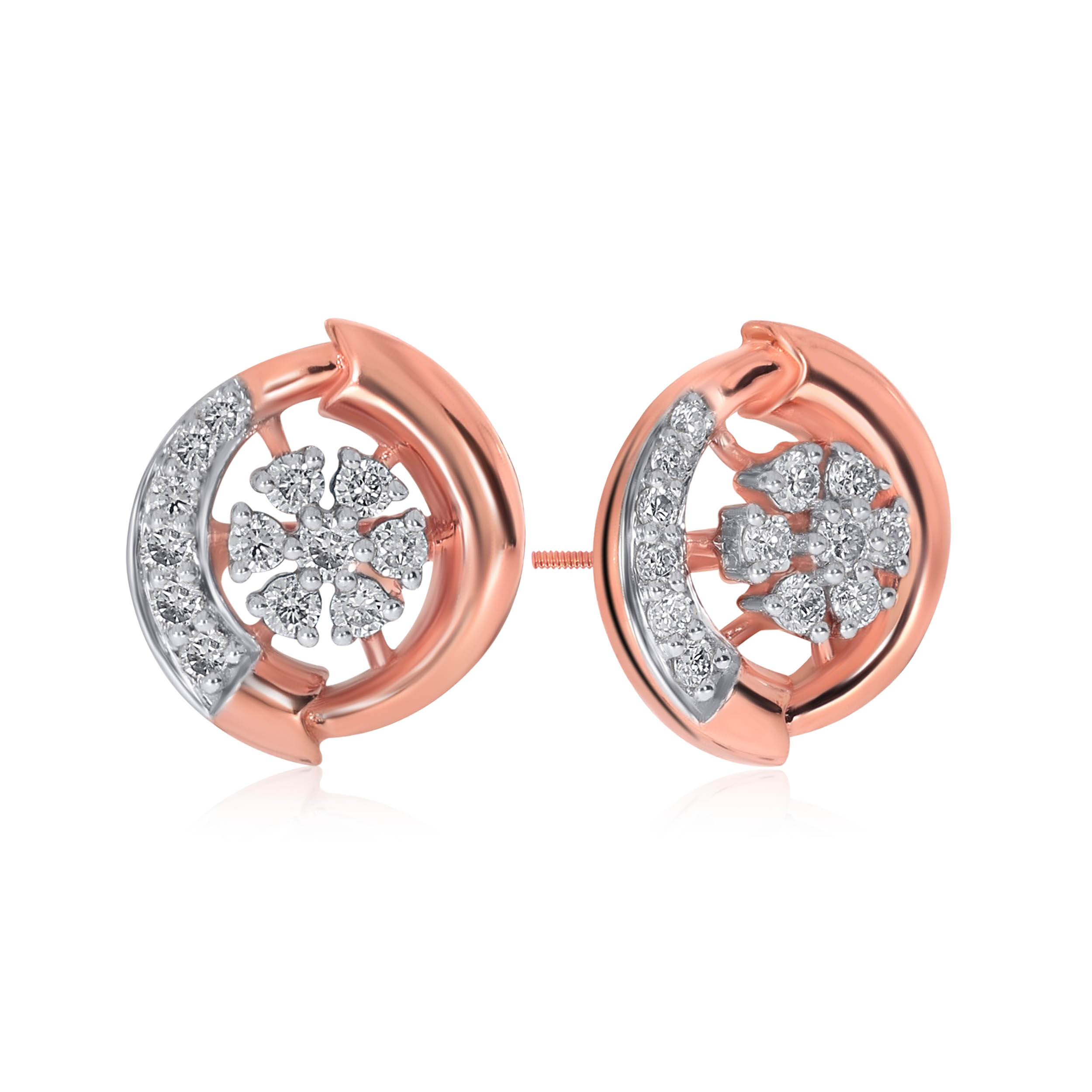Bloom of Freshness Diamond Studs - Senco Gold and Diamonds