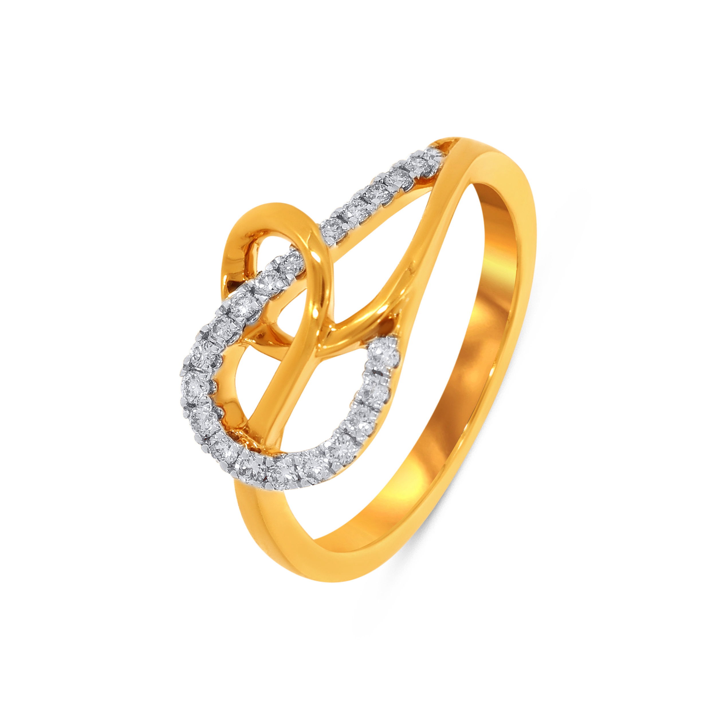 Twisted Charming Diamond Ring - Senco Gold and Diamonds