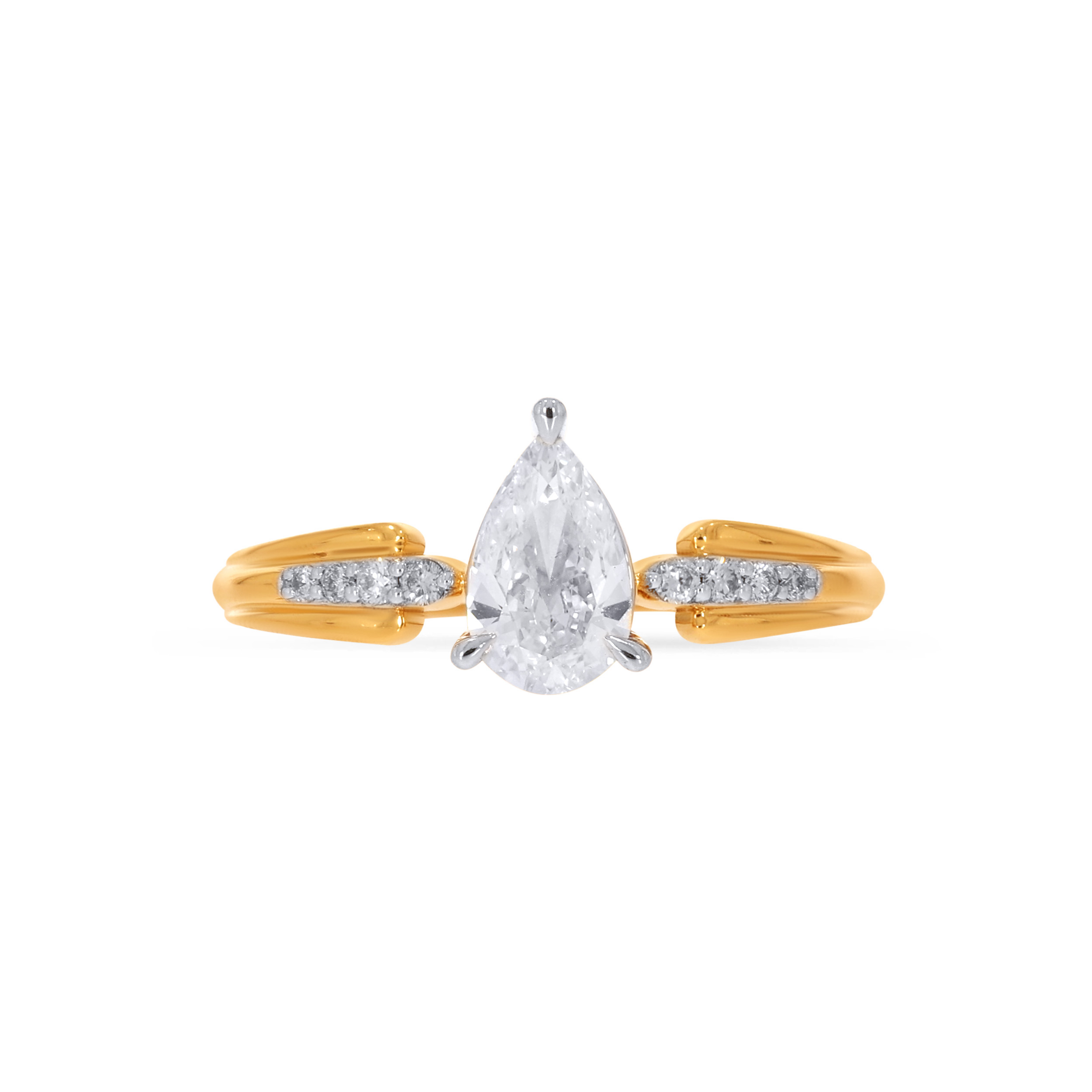 18K Yellow Gold Solitaire Ring-DLR-D000769996 - Senco Gold and Diamonds