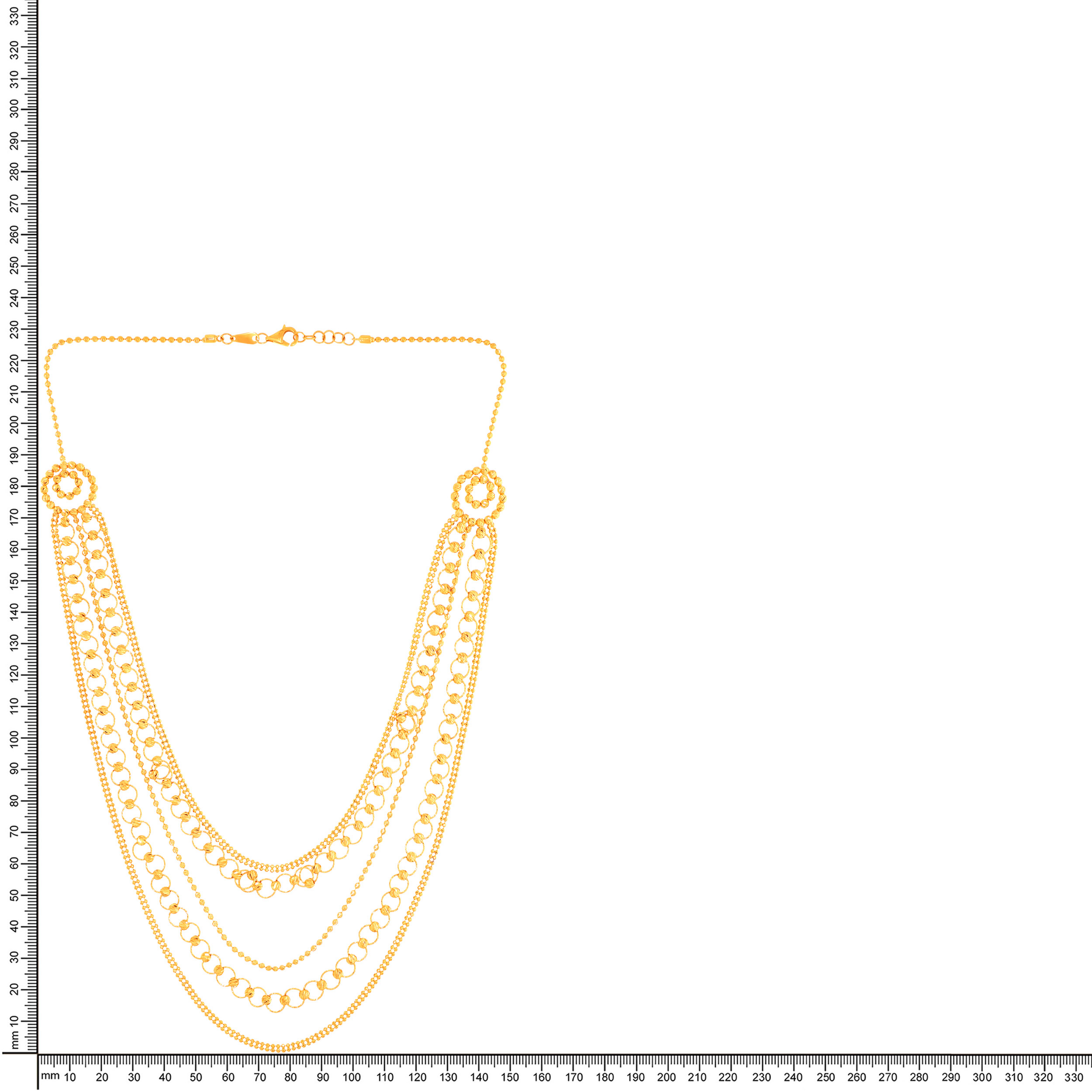 Traditional Essence Gold Lahari Chain - Senco Gold and Diamonds
