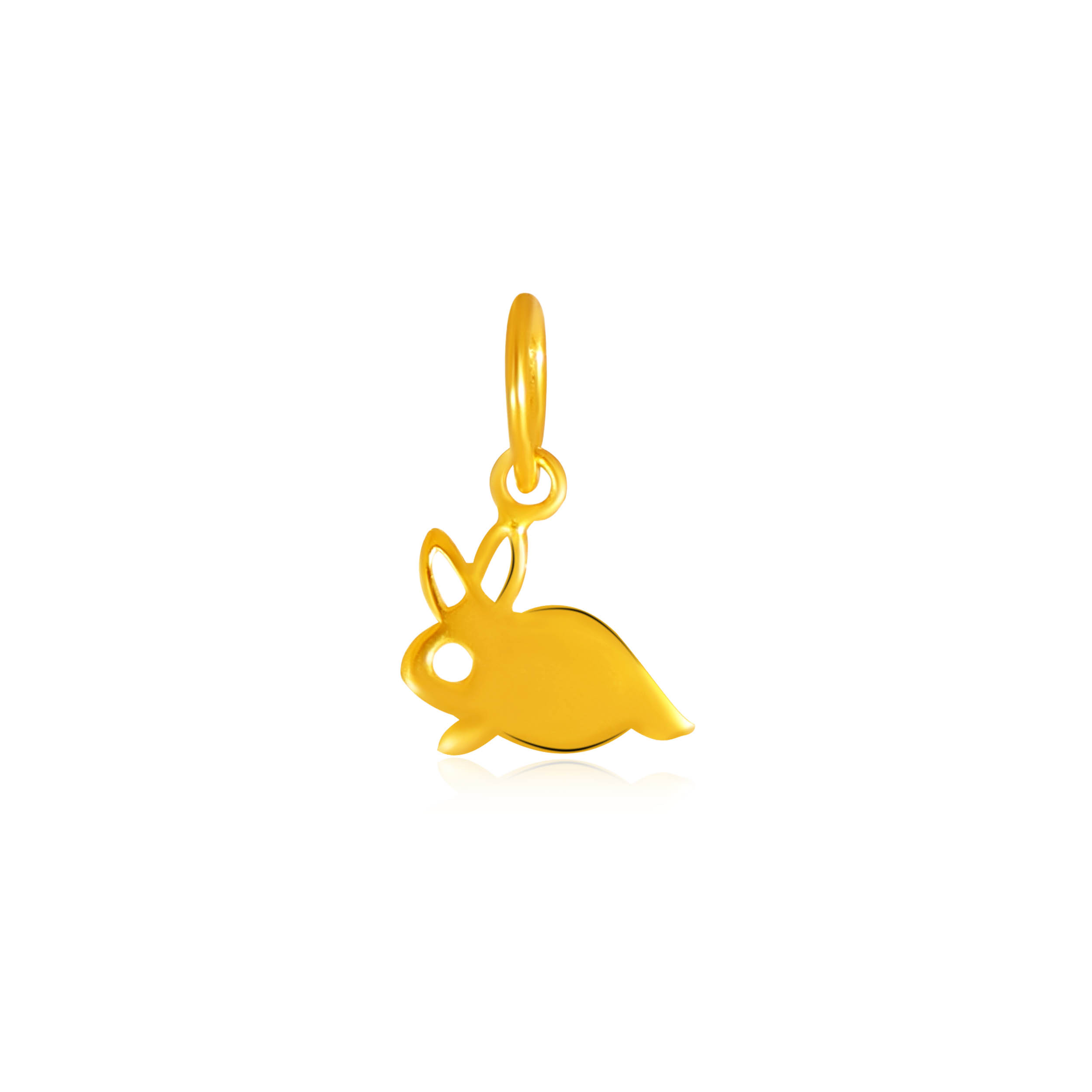 Hopping Bunny Kids Gold Pendant - Senco Gold and Diamonds