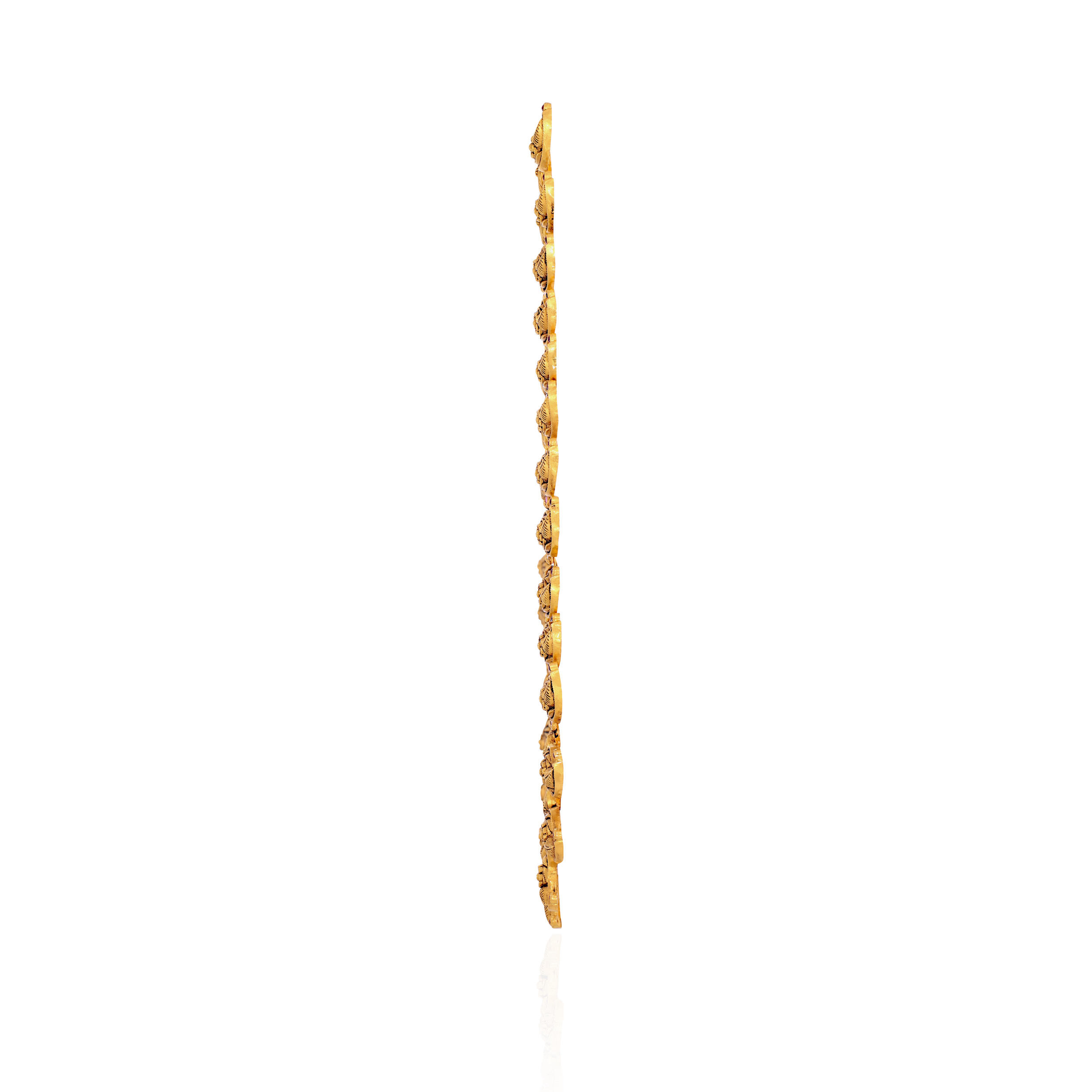 Paisley Whisper Antique Gold Long Necklace - Senco Gold and Diamonds