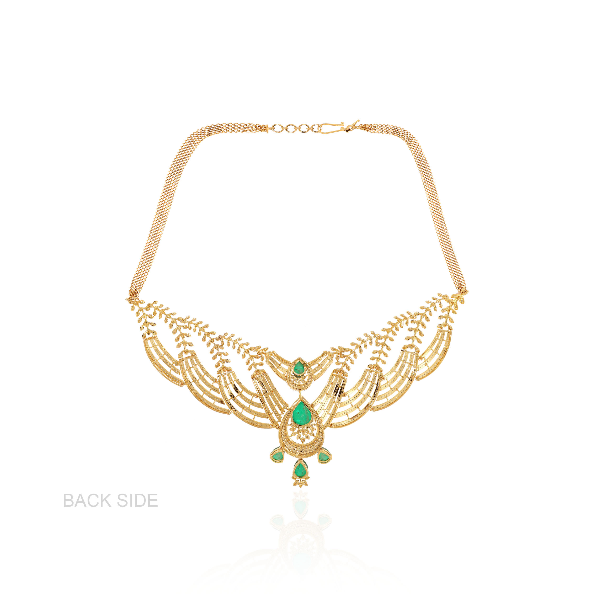 14K Yellow Gold Diamond Necklace-DGN-D000792501 - Senco Gold and Diamonds