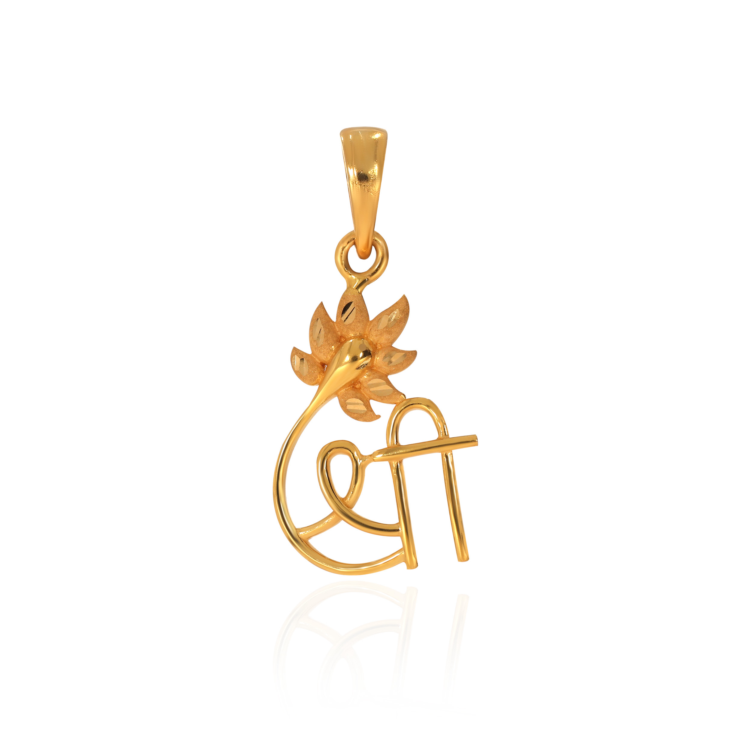 22K Yellow Gold Fancy Gold Pendant-GPN-D000553811 - Senco Gold and Diamonds