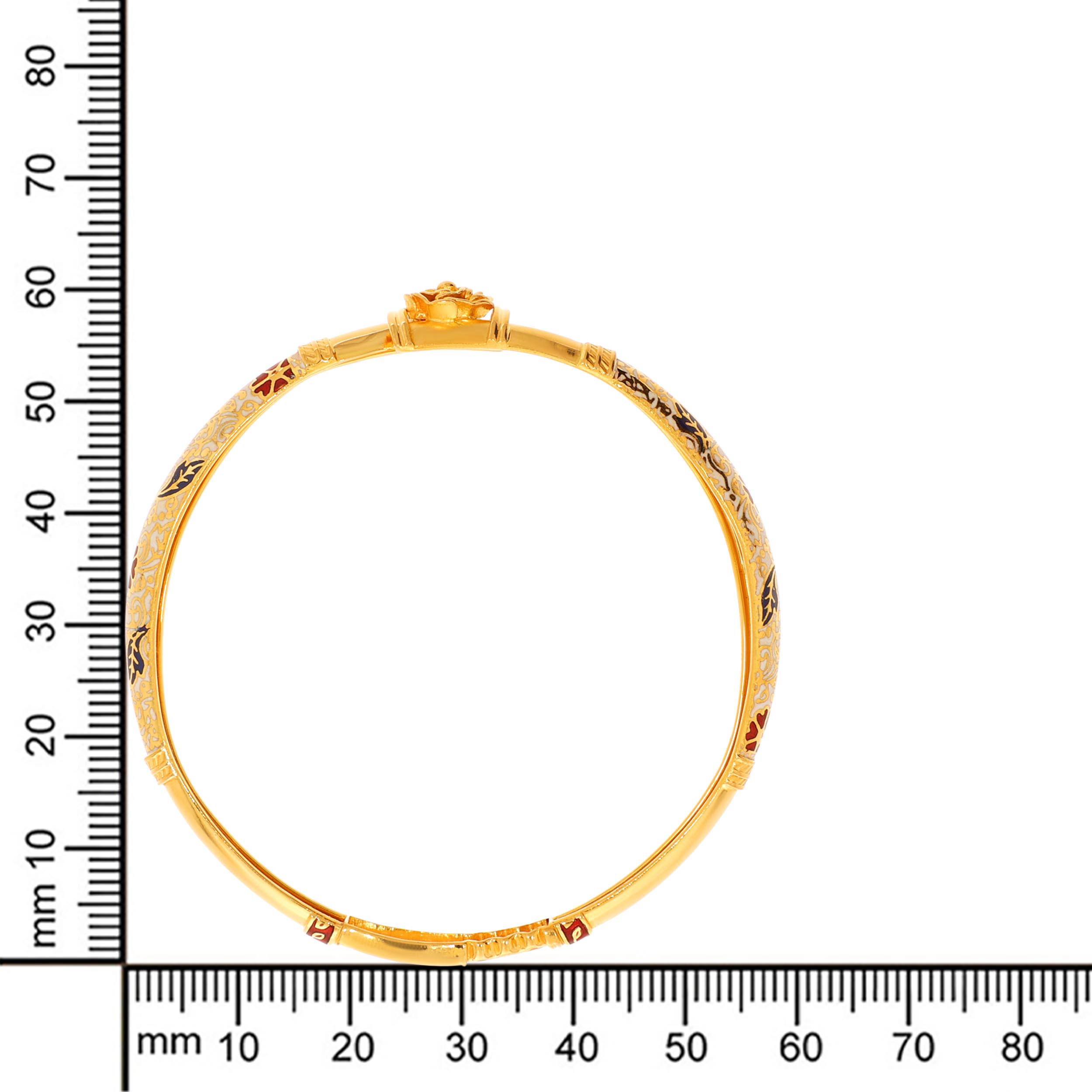Rosy Bliss Gold Bangle - Senco Gold and Diamonds