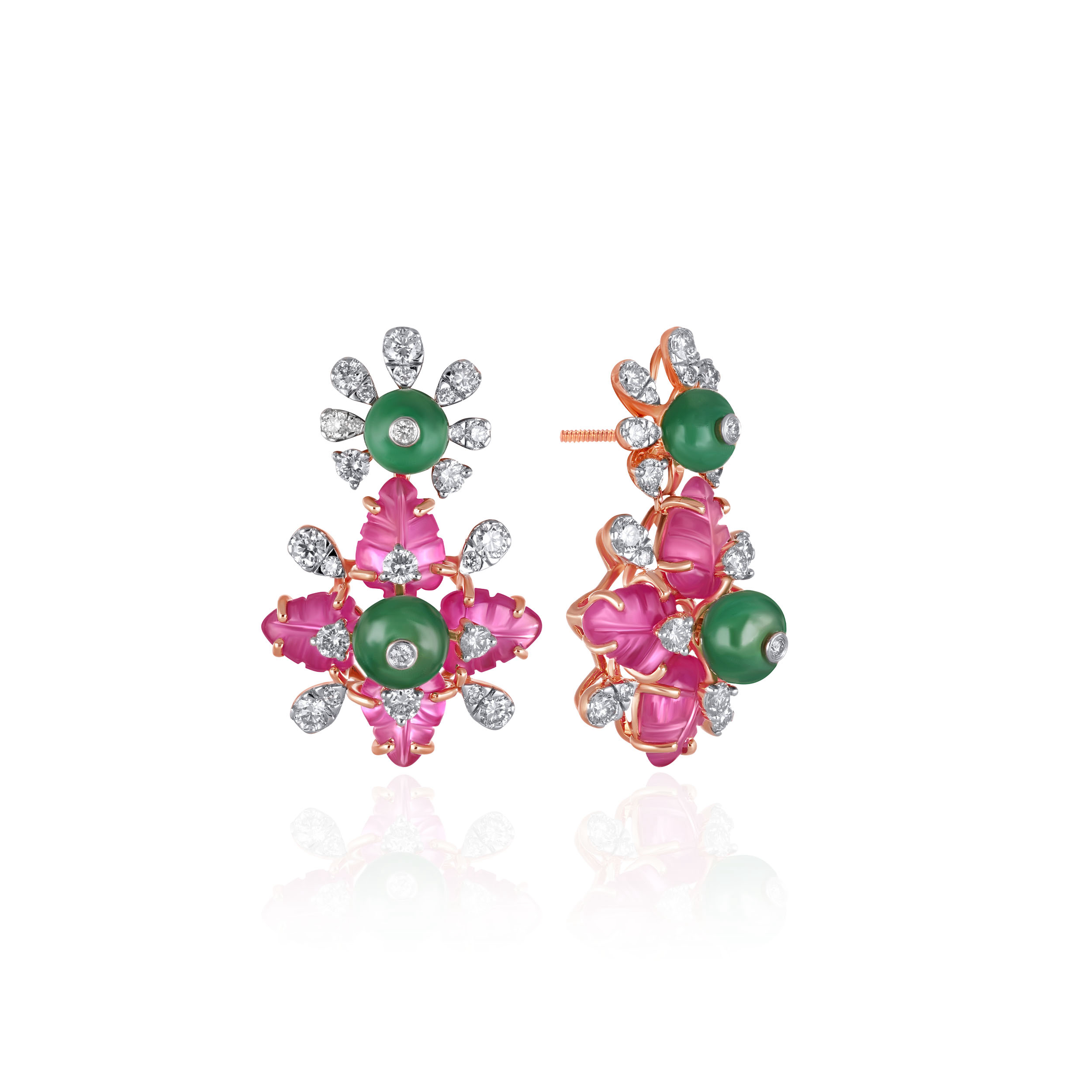 Aurelian Flora Diamond Earrings - Senco Gold and Diamonds