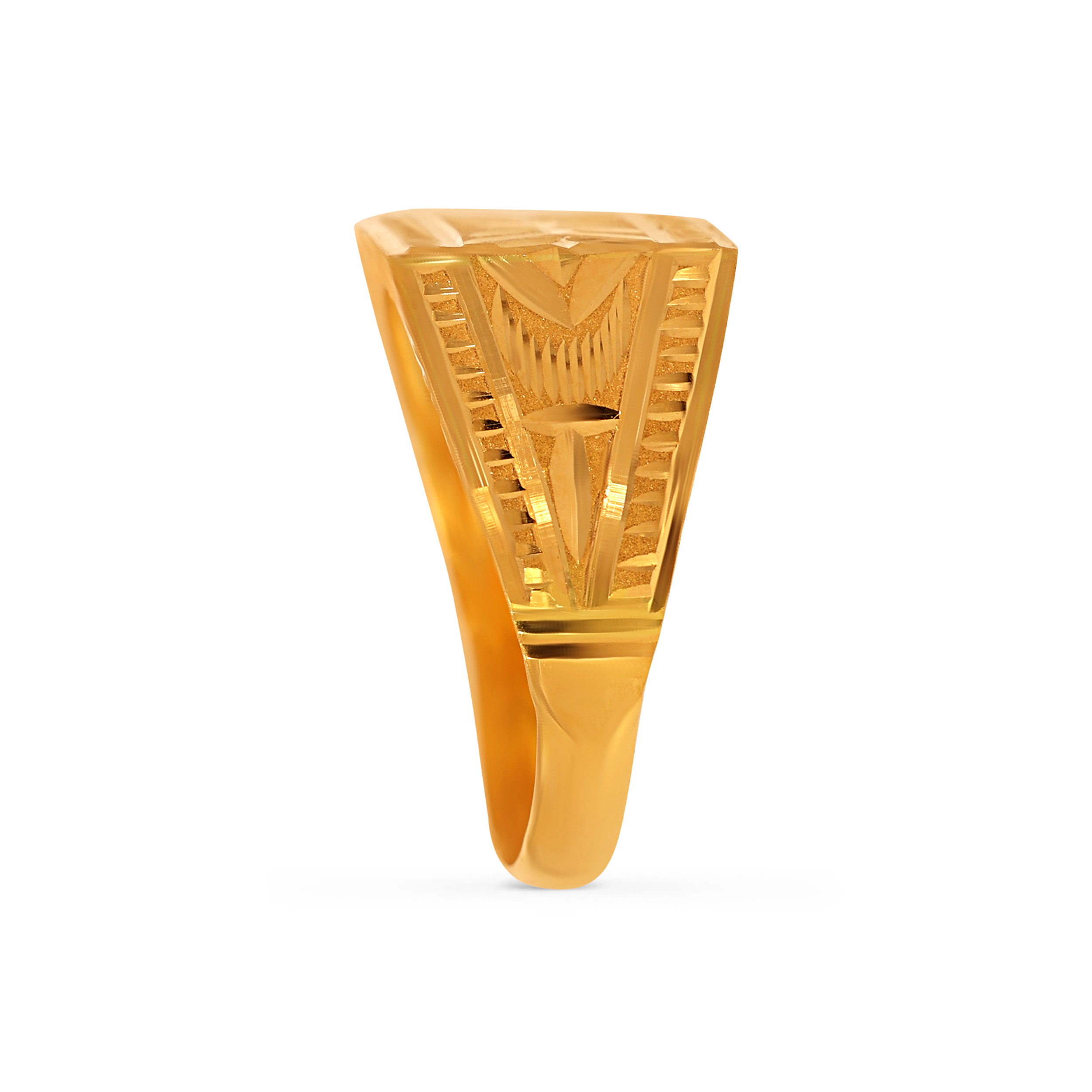 18K Yellow Gold Men's Ring - GGR-D000549585 - Senco Gold and Diamonds