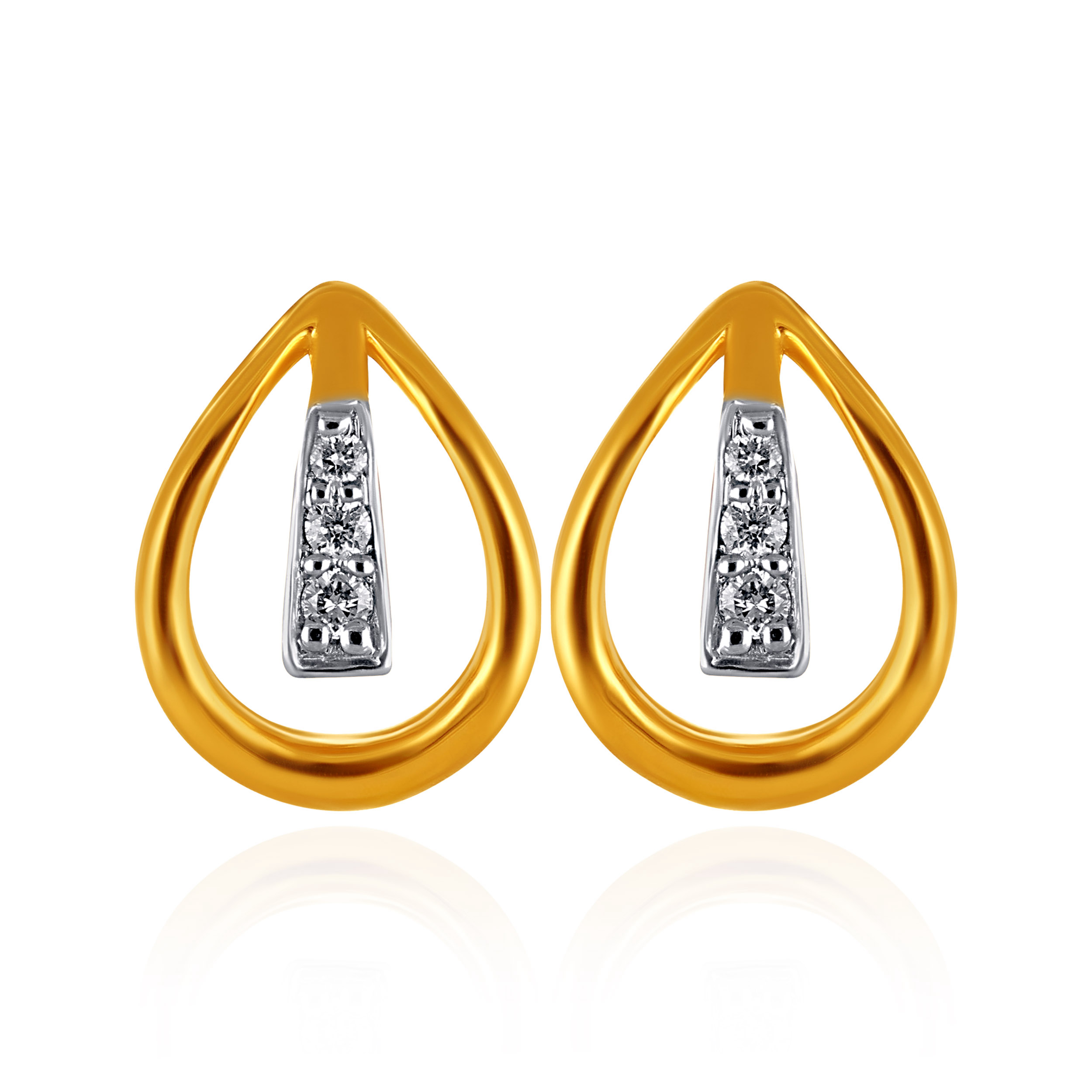 Chic Teardrop Diamond Studs - Senco Gold and Diamonds
