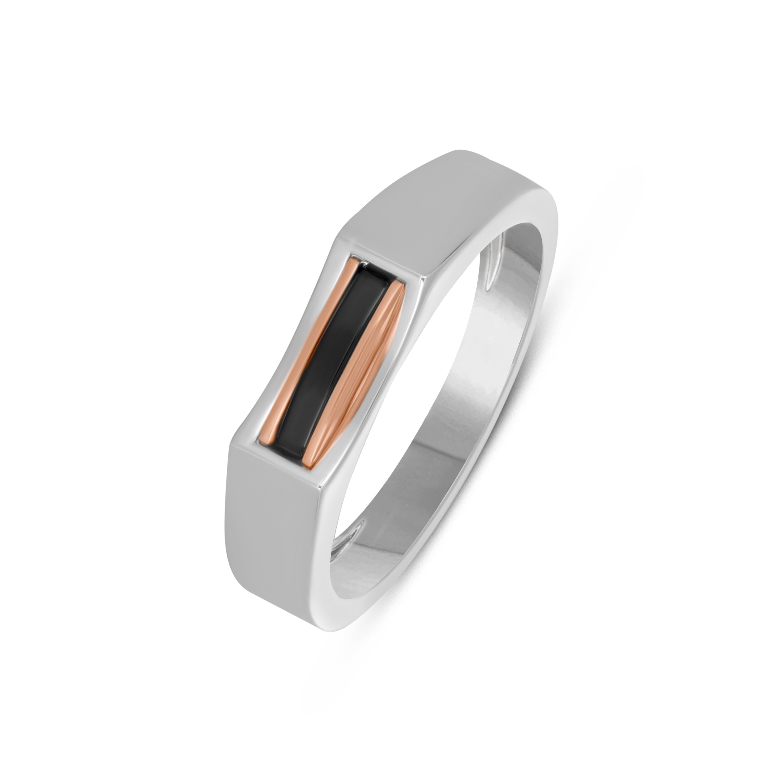 Modernist Bar Men's Platinum Ring - Senco Gold and Diamonds