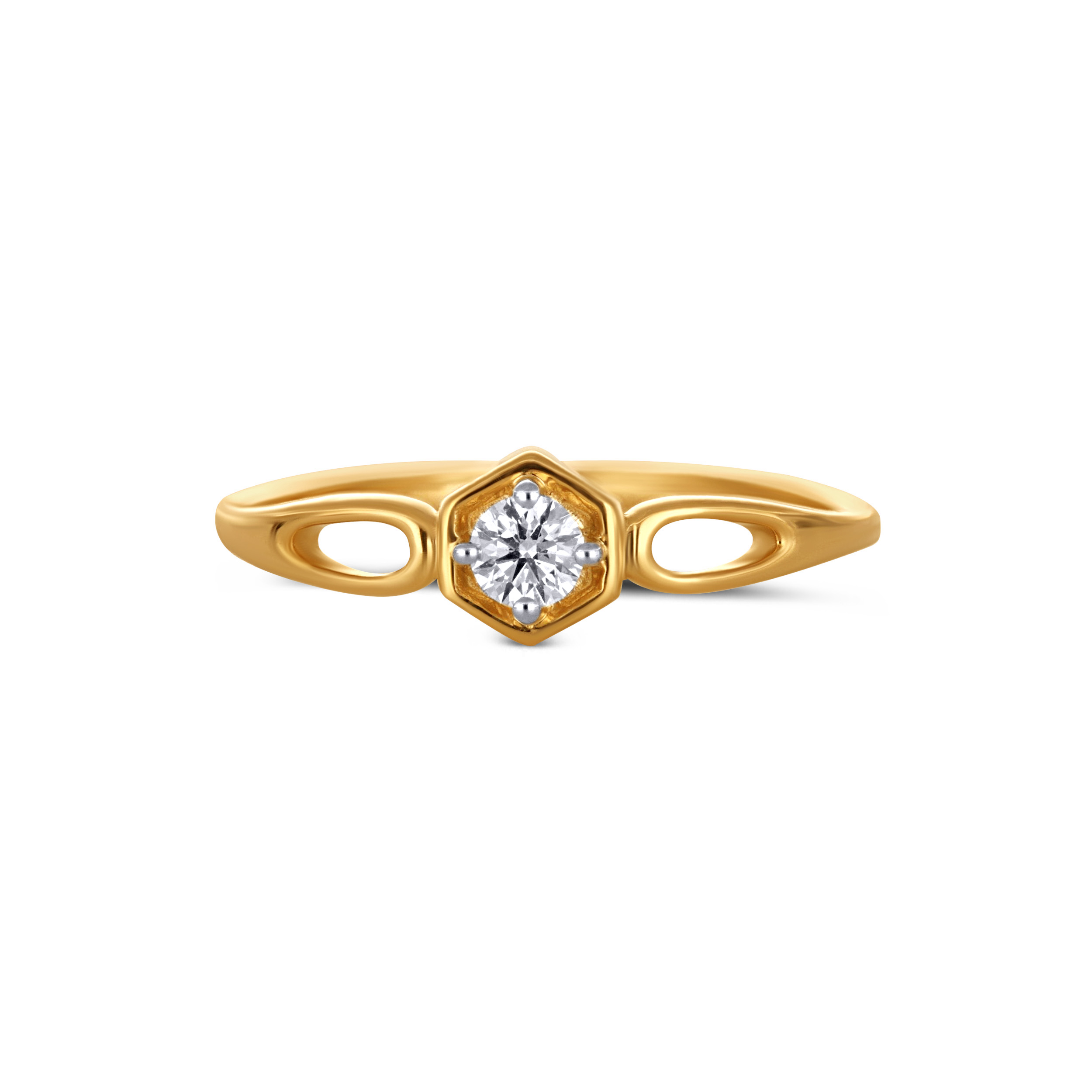Hexa Artistic Diamond Ring - Senco Gold and Diamonds