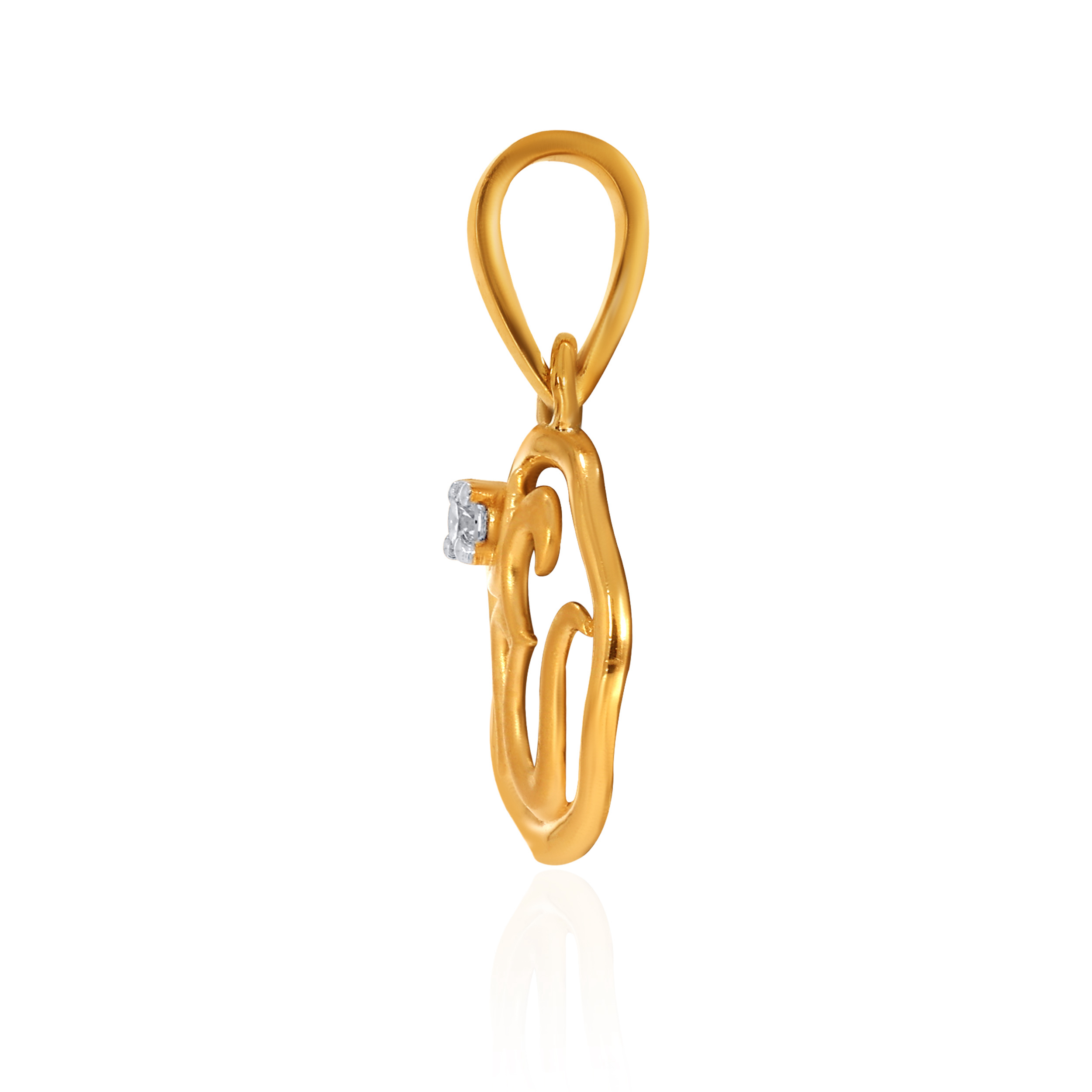 14K Yellow Gold Kids Diamond Pendant-DPN-D000790193 - Senco Gold and Diamonds