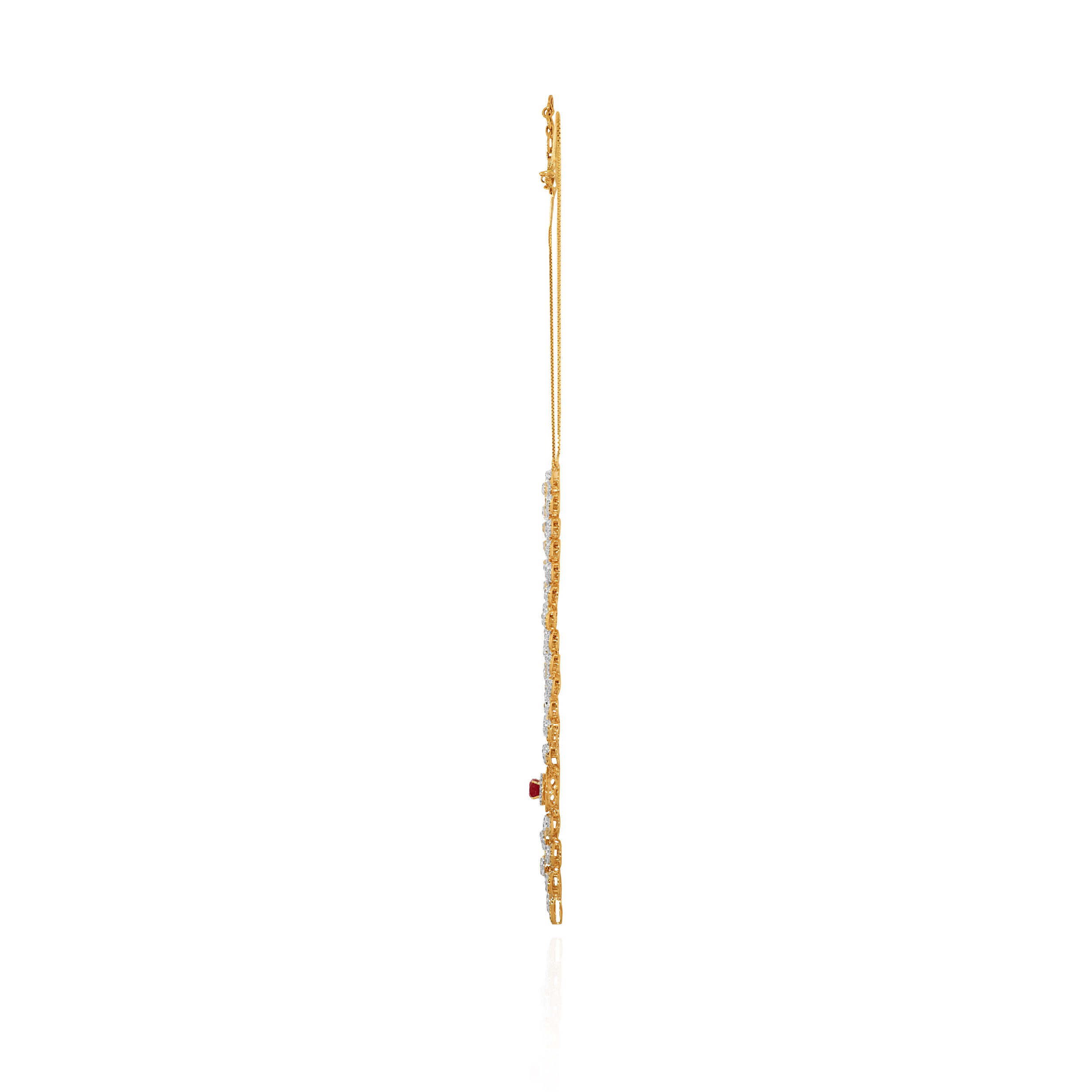 Crimson Heart Diamond Cascade Necklace - Senco Gold and Diamonds
