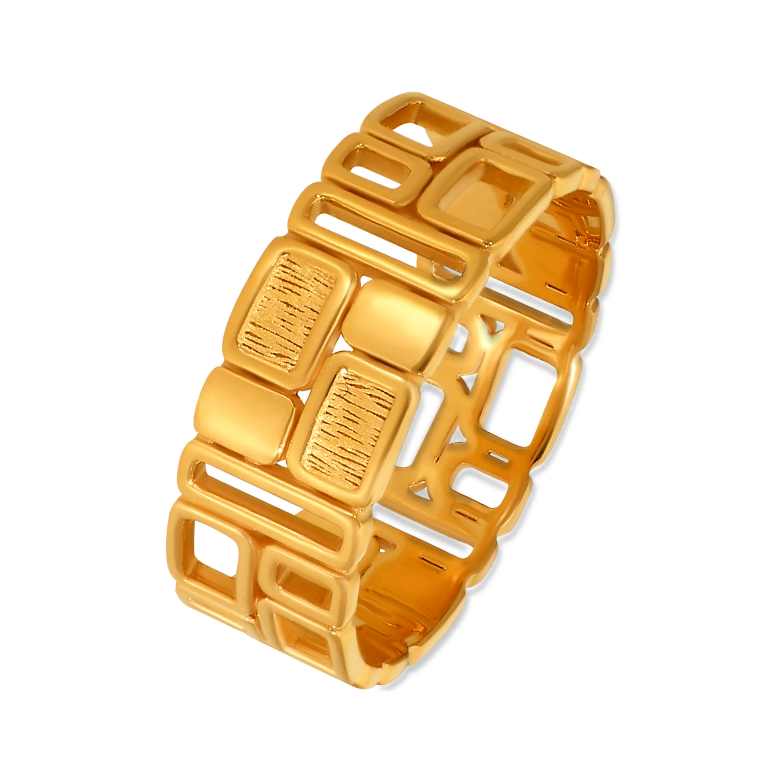 Blockform Men's Gold Ring