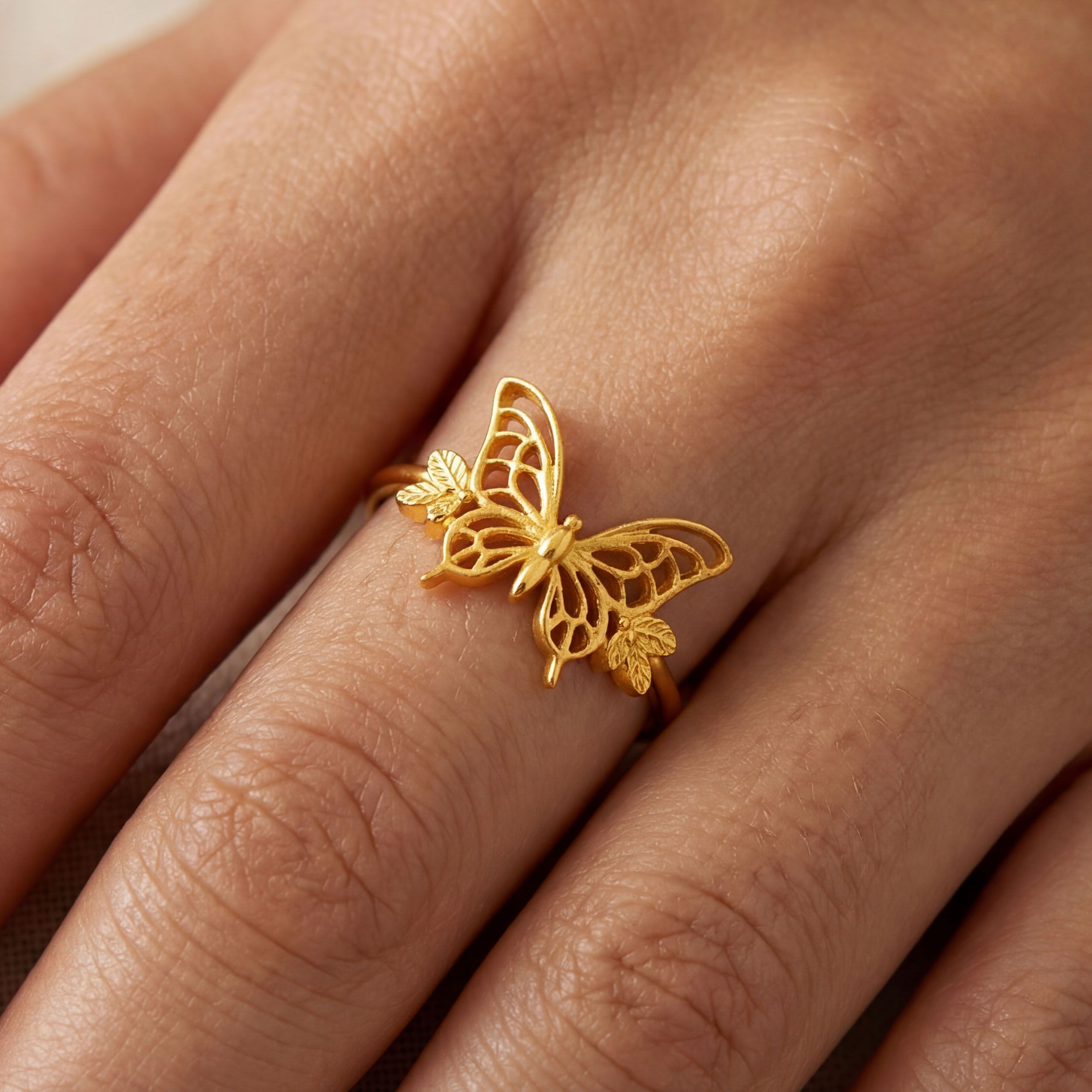 Fluttervine Gold Ring alternate view 3