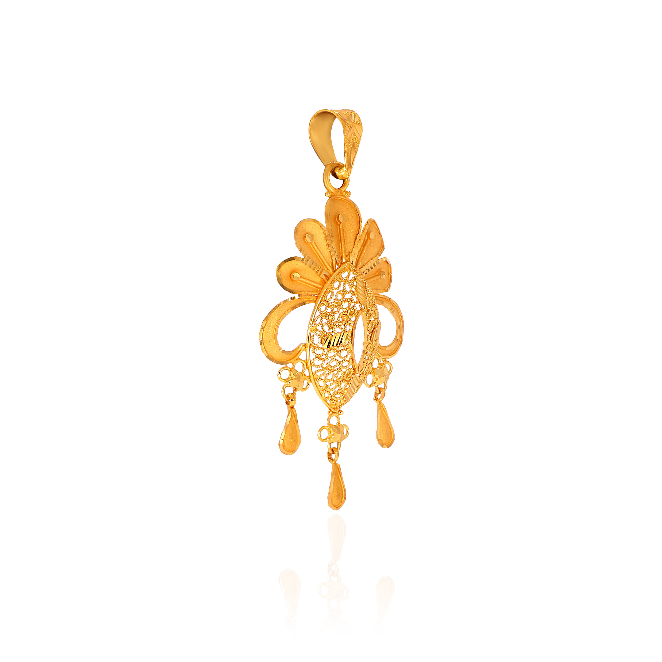 Petal Drift Gold Pendant - Senco Gold and Diamonds