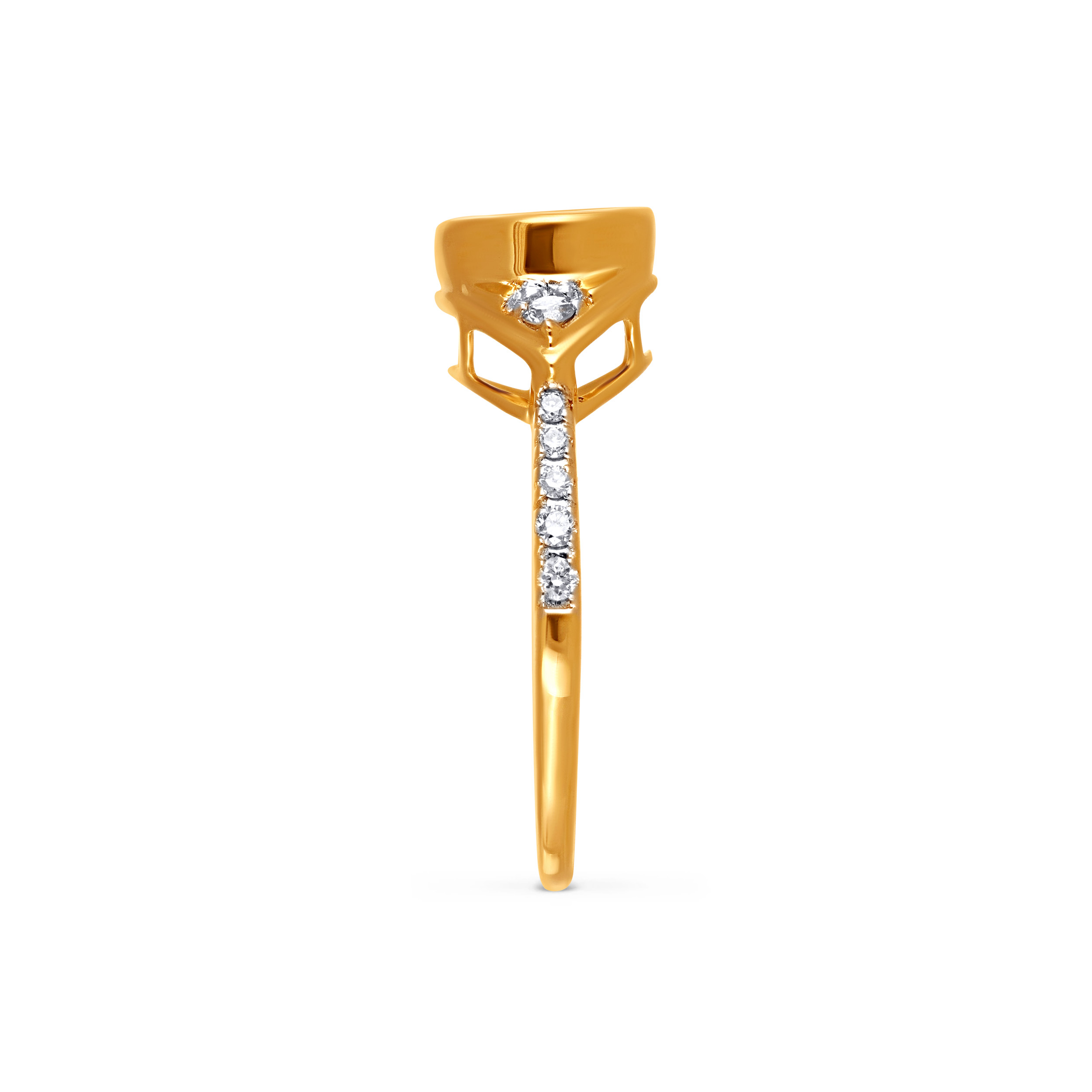Accented Charm Evil Eye Diamond Ring - Senco Gold and Diamonds