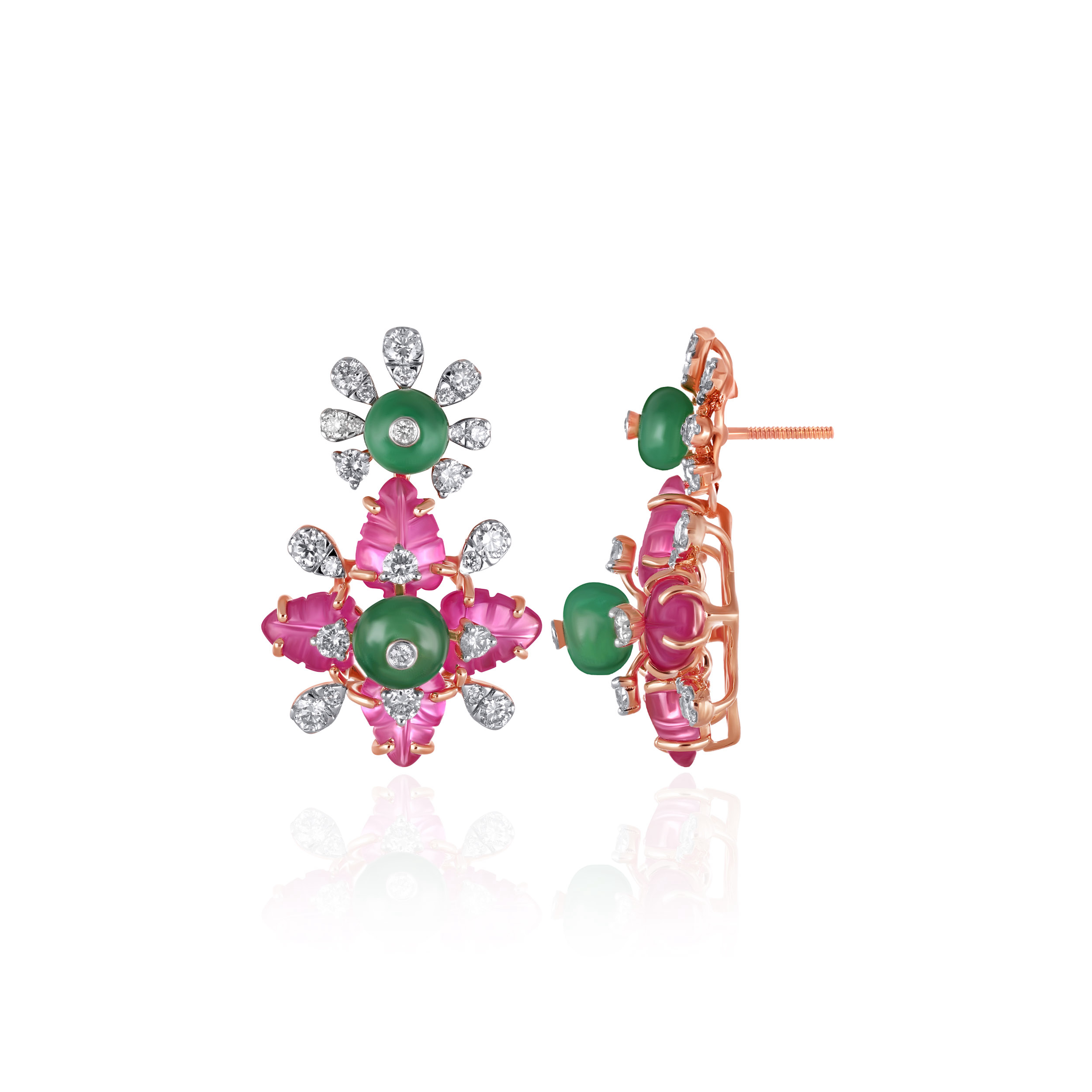 Aurelian Flora Diamond Earrings - Senco Gold and Diamonds