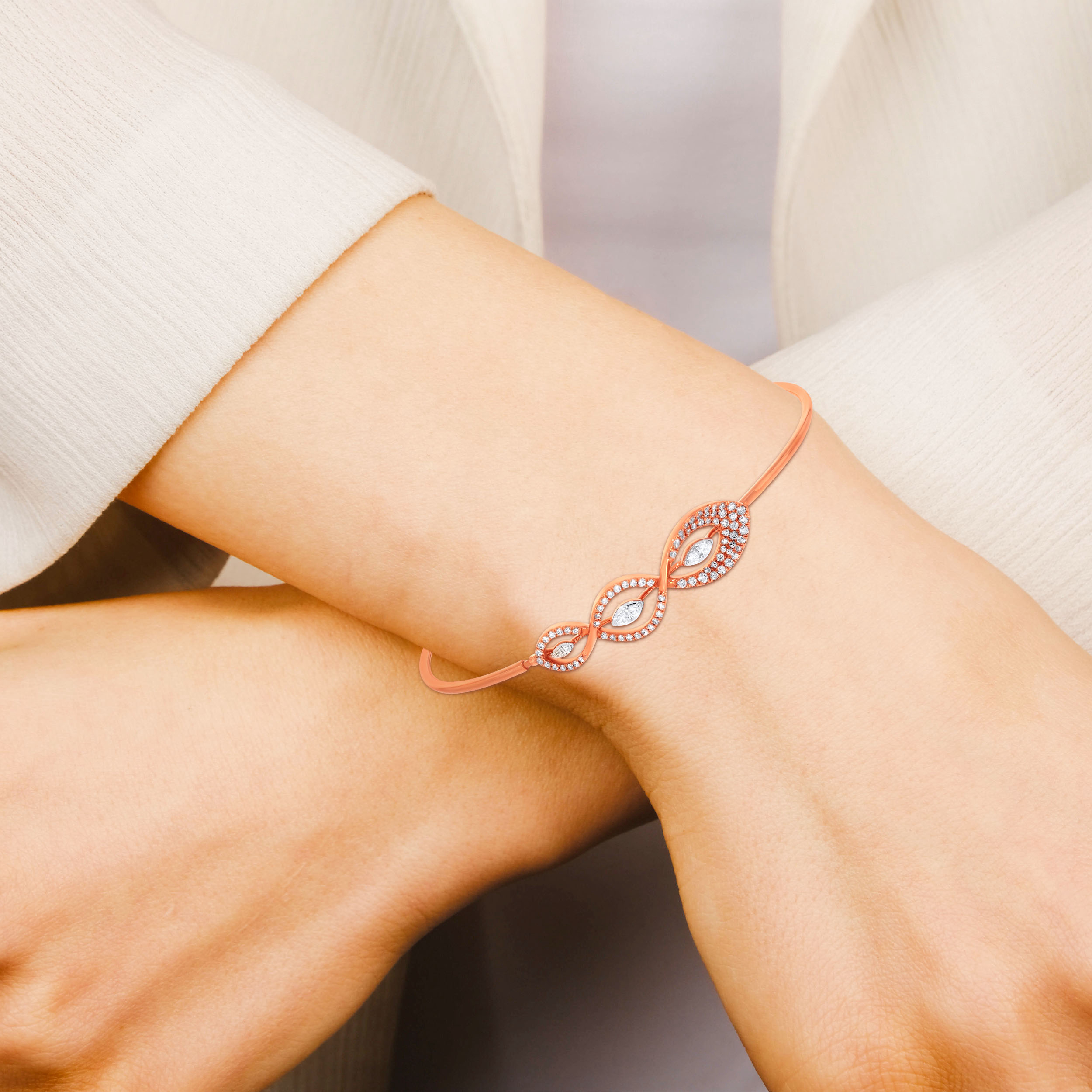 Rosé Infinity Diamond Bracelet - Senco Gold and Diamonds