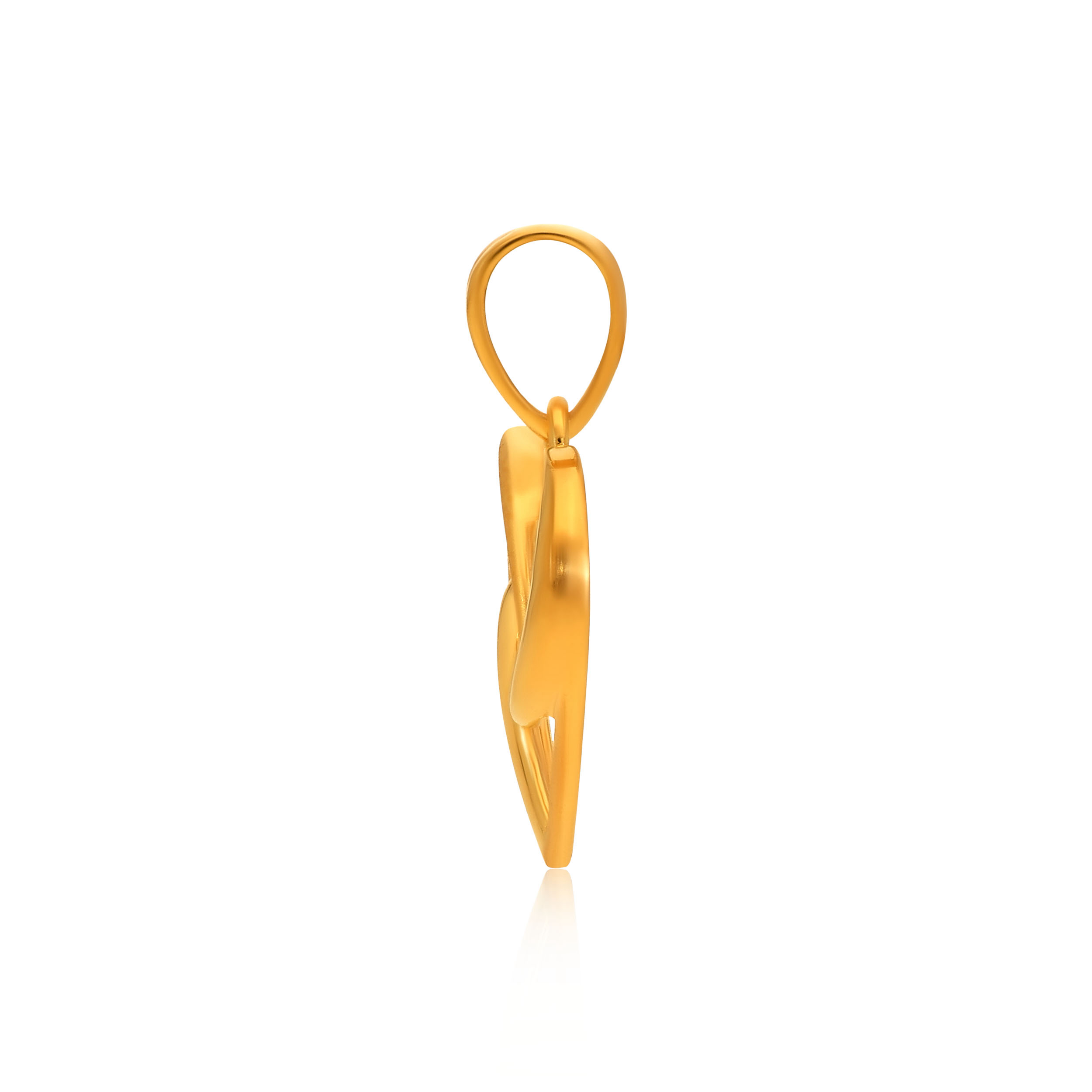 Whispering Heart Gold Pendant - Senco Gold and Diamonds