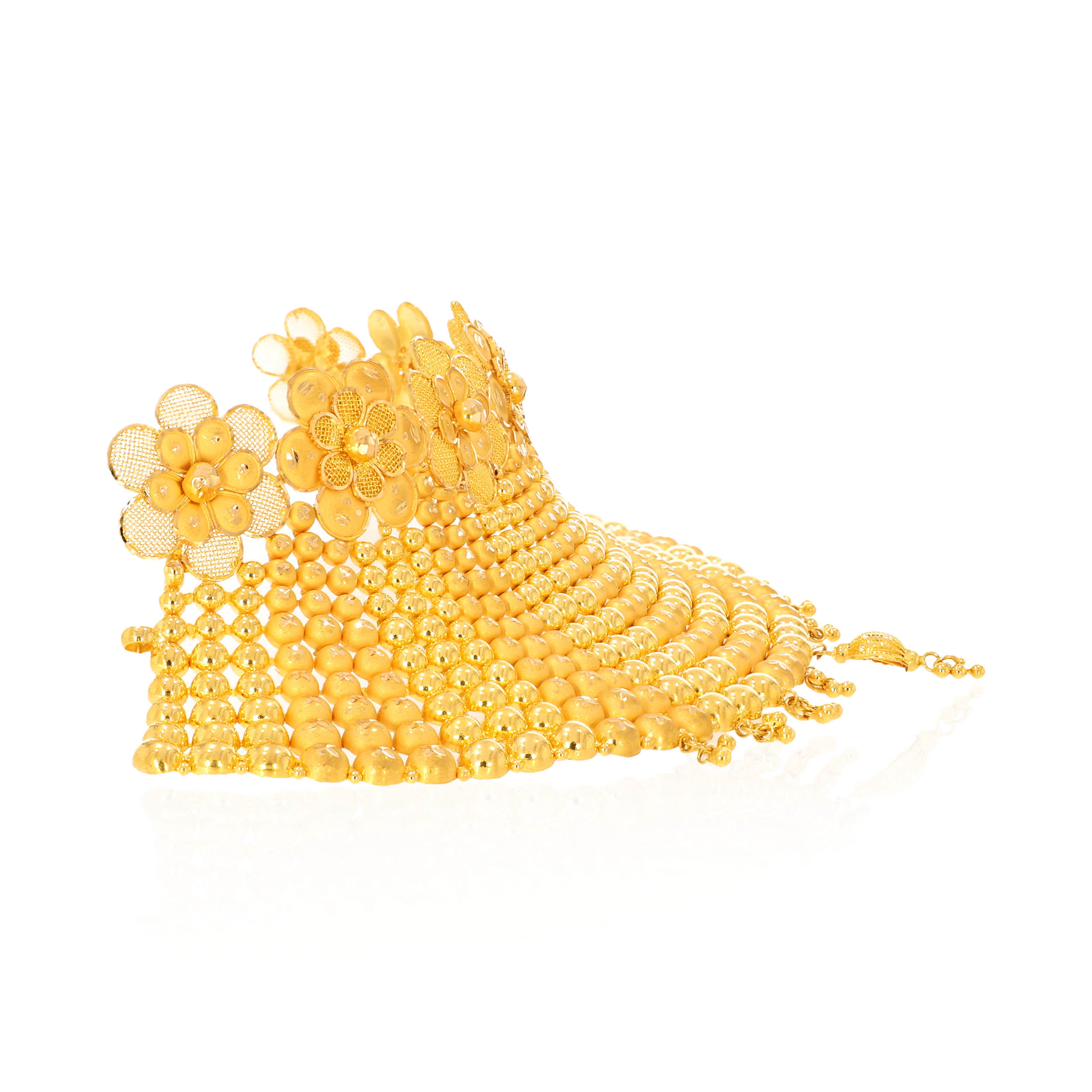Beaded Luxe Gold Choker Necklace - Senco Gold and Diamonds