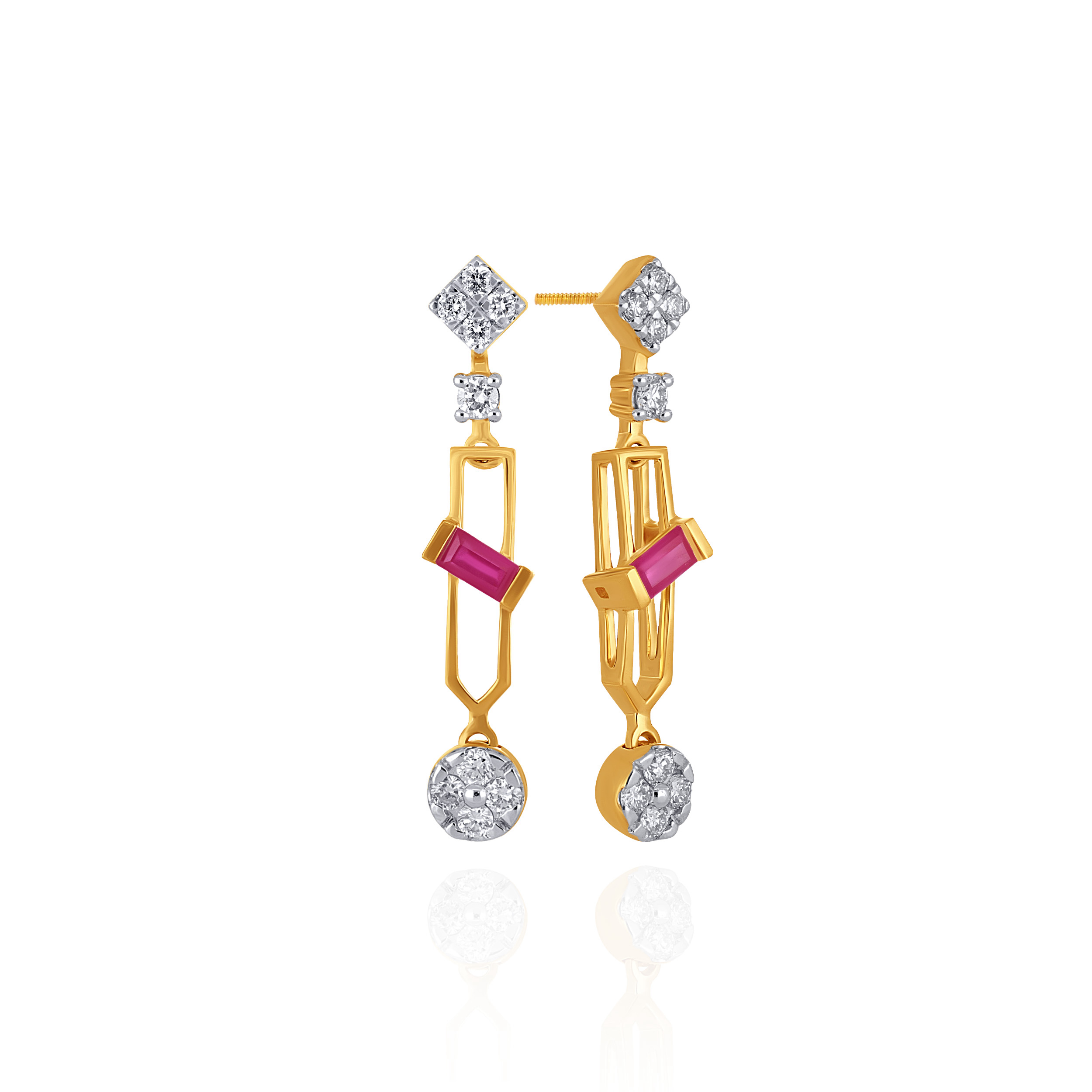Scarlet Glint Diamond Drops - Senco Gold and Diamonds