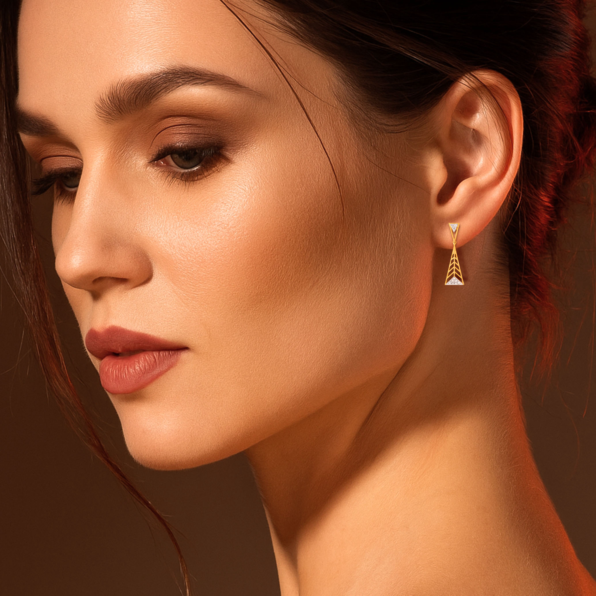 Prism Trail Diamond Drop Earrings - Senco Gold and Diamonds