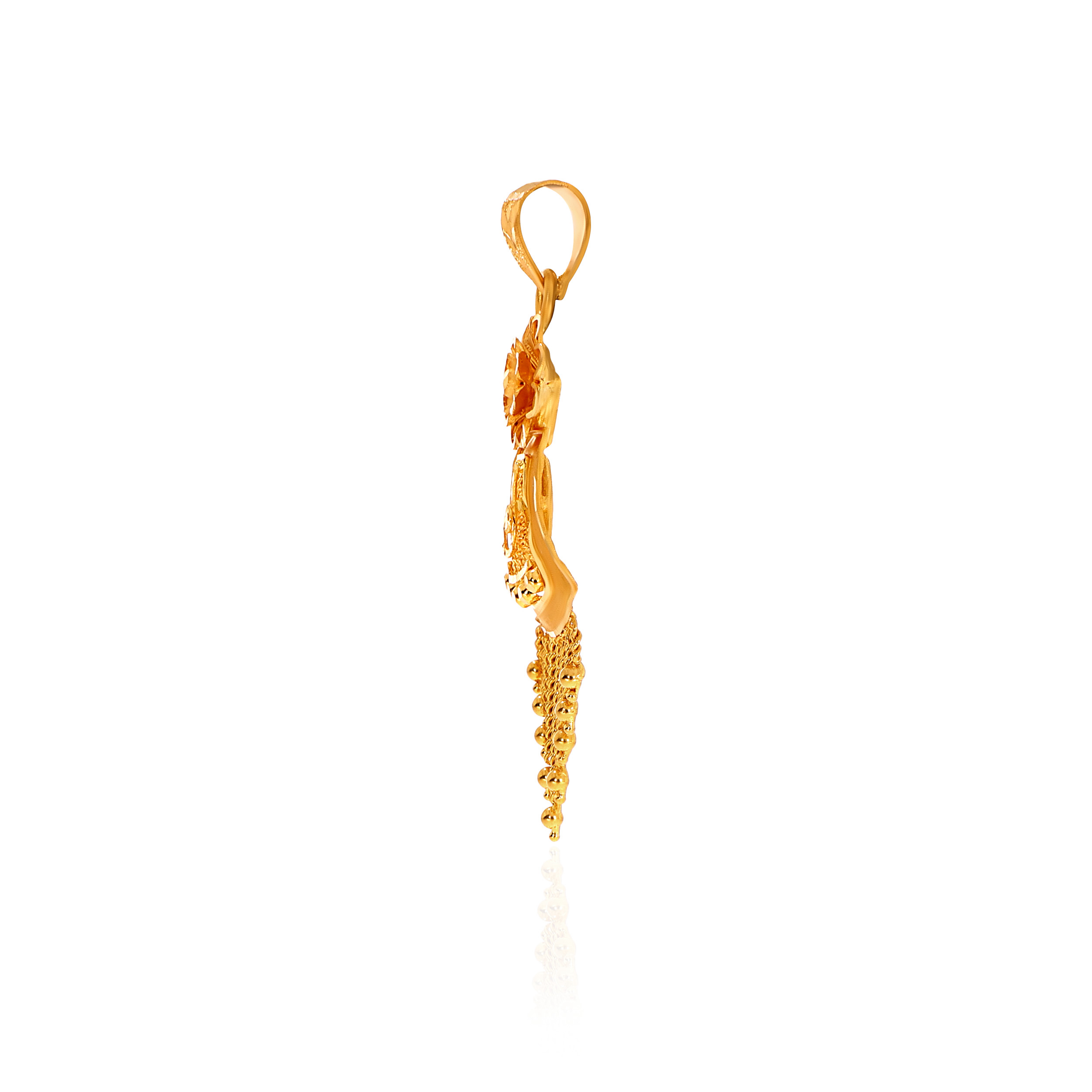 Floral Flow Gold Pendant - Senco Gold and Diamonds