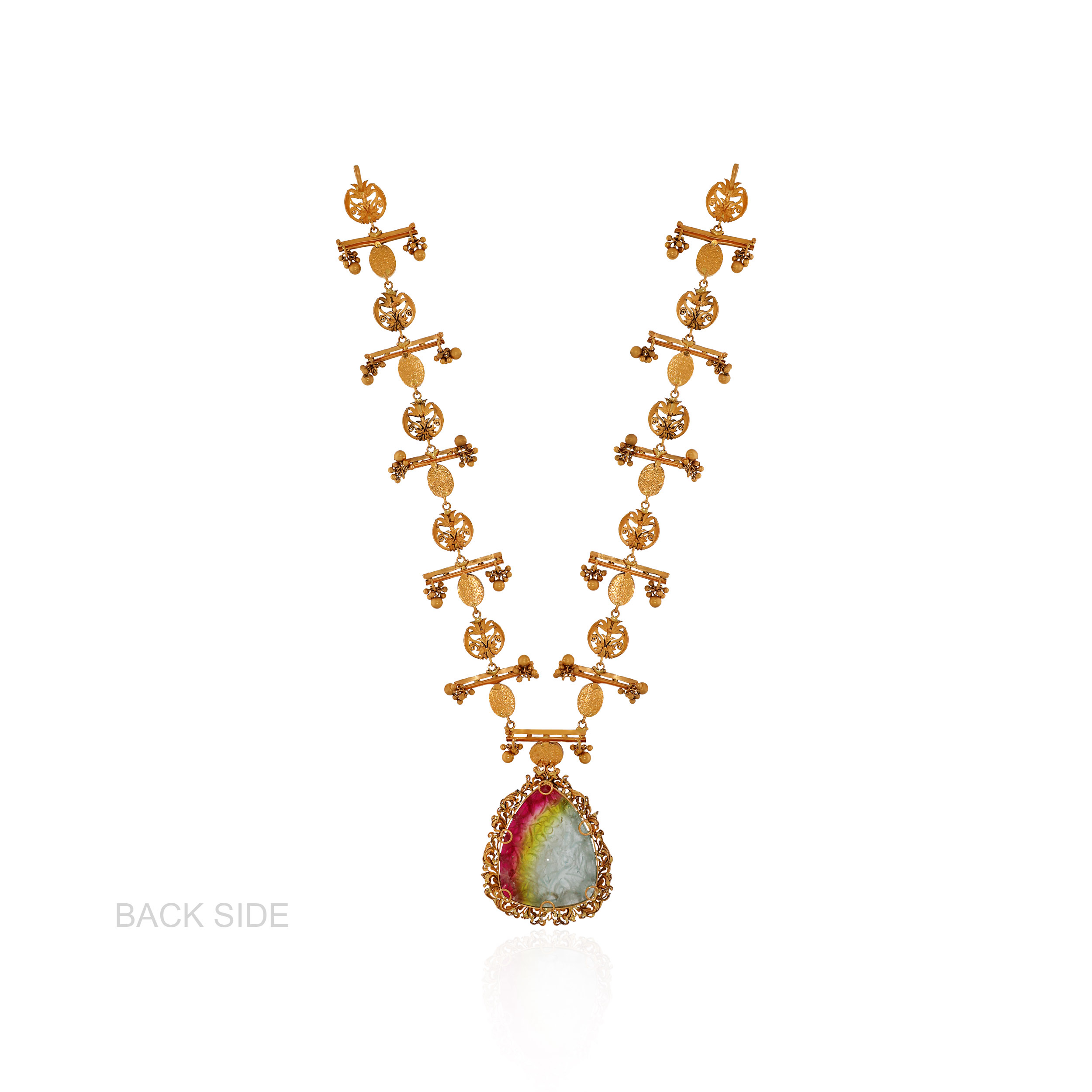 22K Yellow Gold Kundan Necklace-GN-D000788430 - Senco Gold and Diamonds