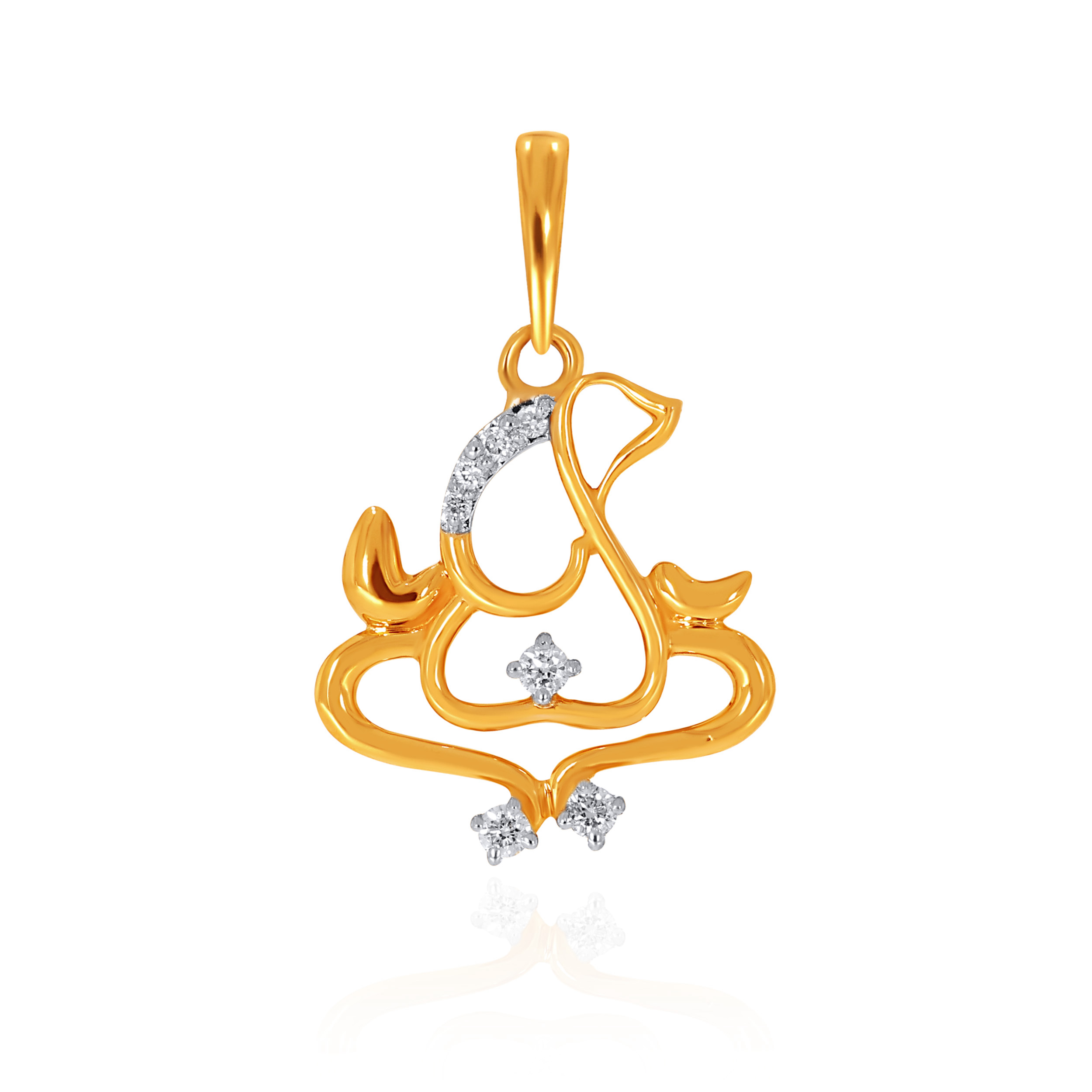 Tranquil Glow Vinayaka Diamond Pendant - Senco Gold and Diamonds