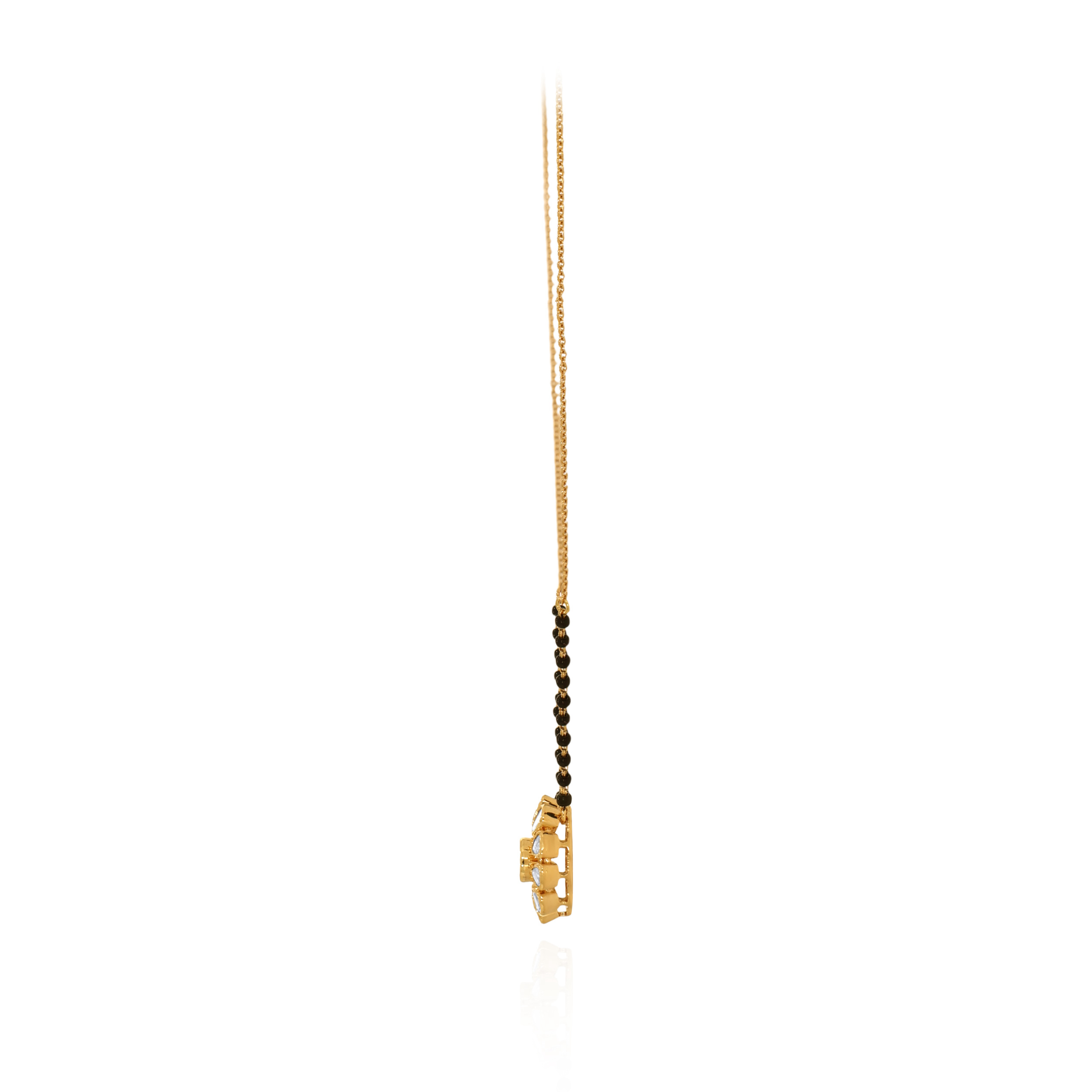 Solene Luxe Polki Mangalsutra - Senco Gold and Diamonds