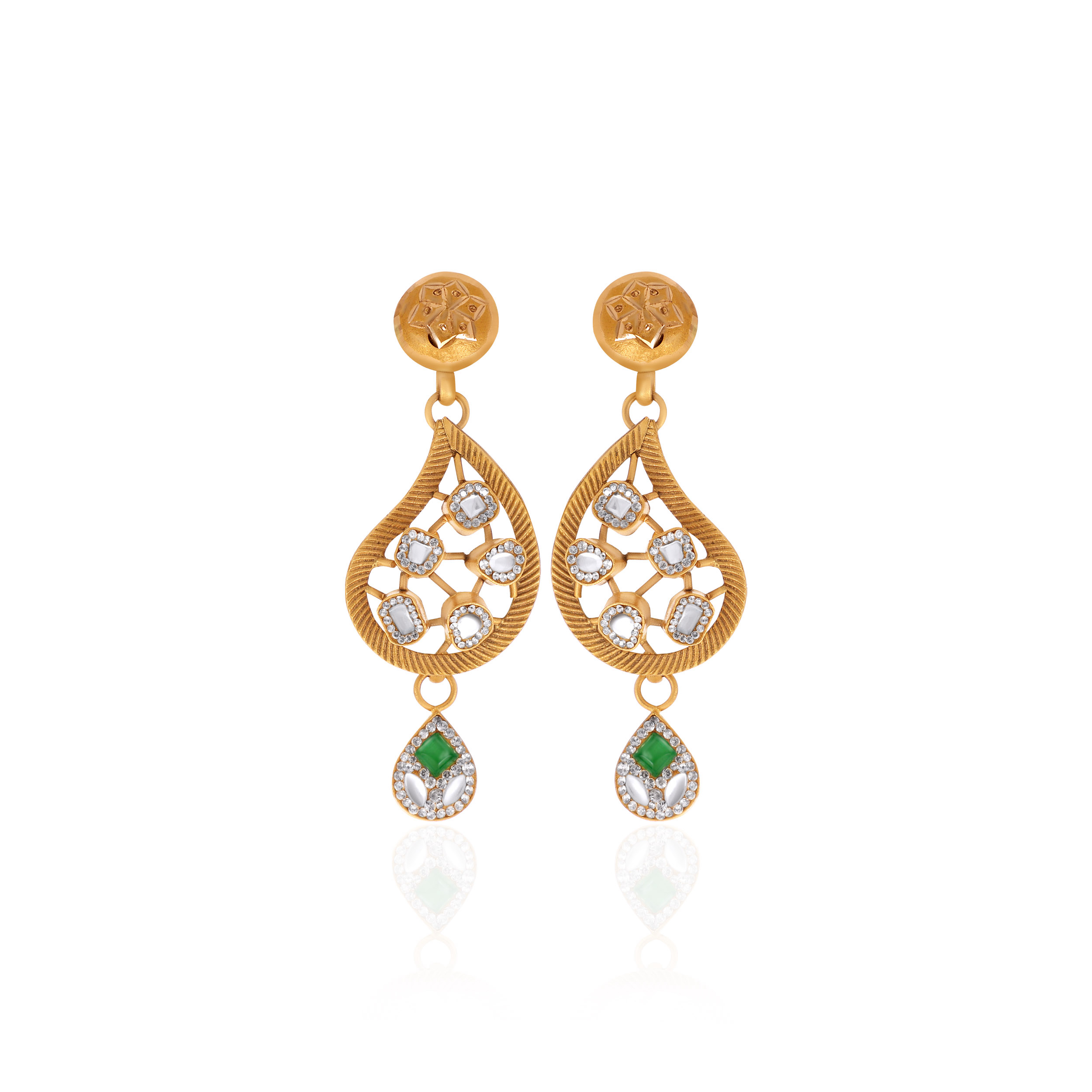 22K Yellow Gold Earrings-GPGN-D000760635 - Senco Gold and Diamonds