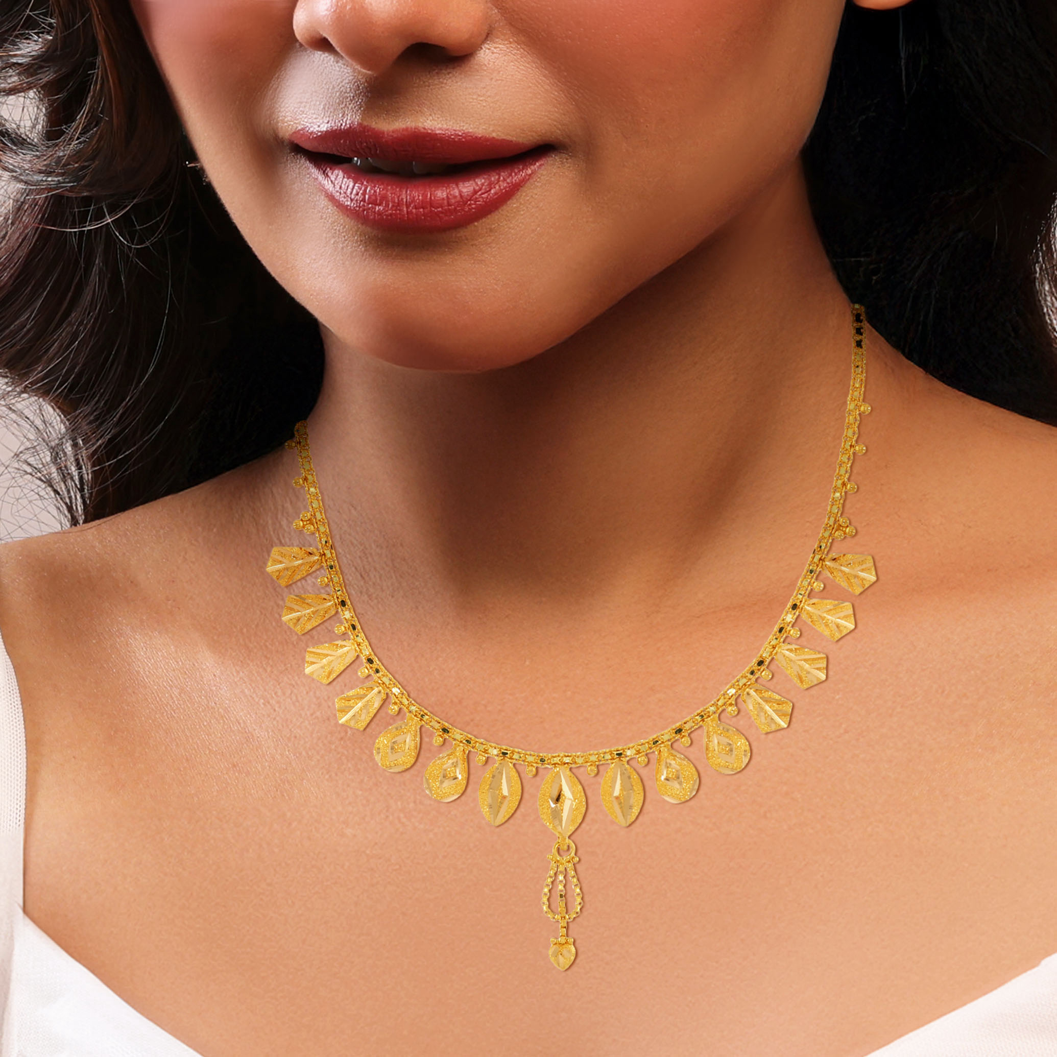 22K Yellow Gold Necklace-GN-D000709926 - Senco Gold and Diamonds