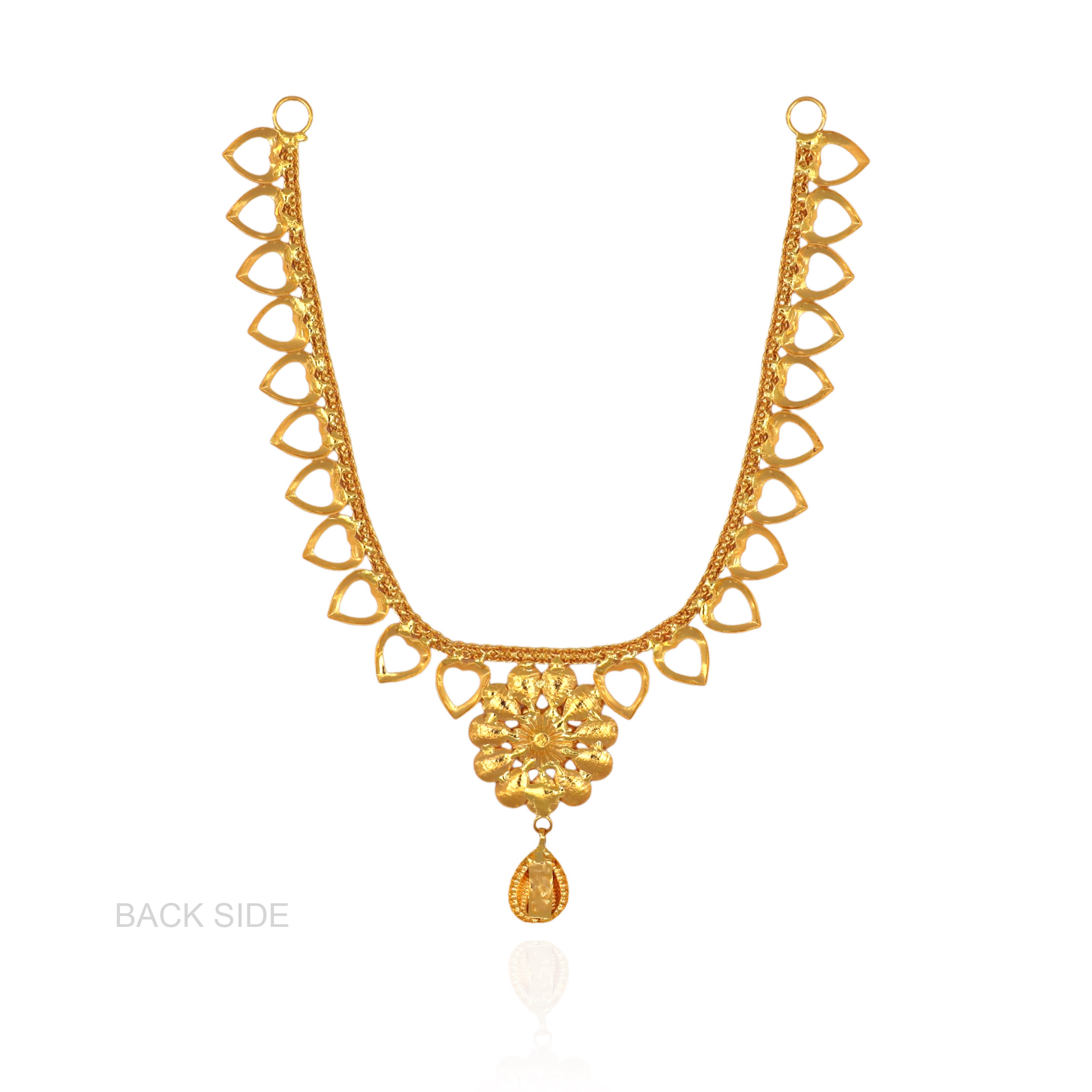 Looped Elegance Floral Gold Necklace - Senco Gold and Diamonds