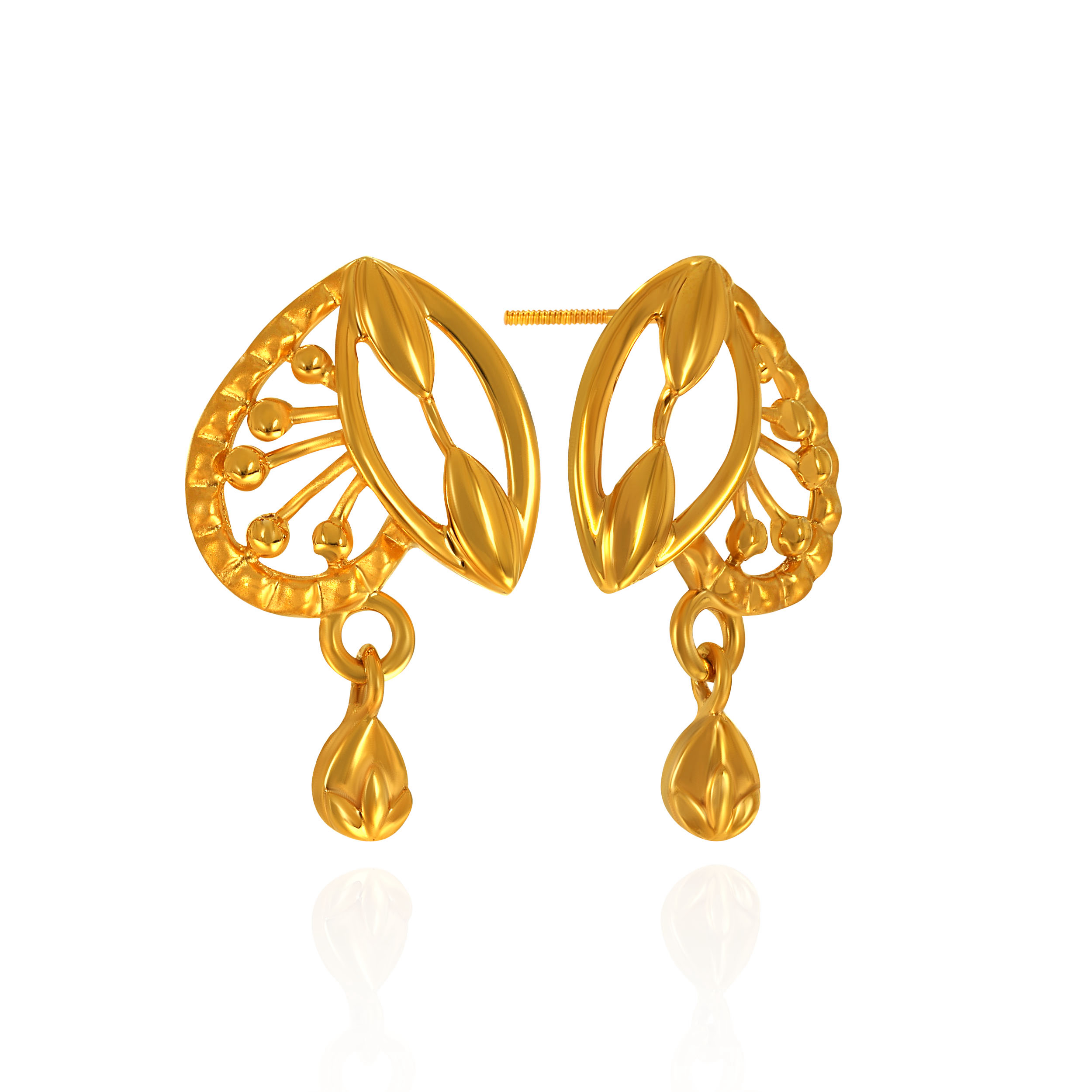 Dew Leaf Gold Drops - Senco Gold and Diamonds