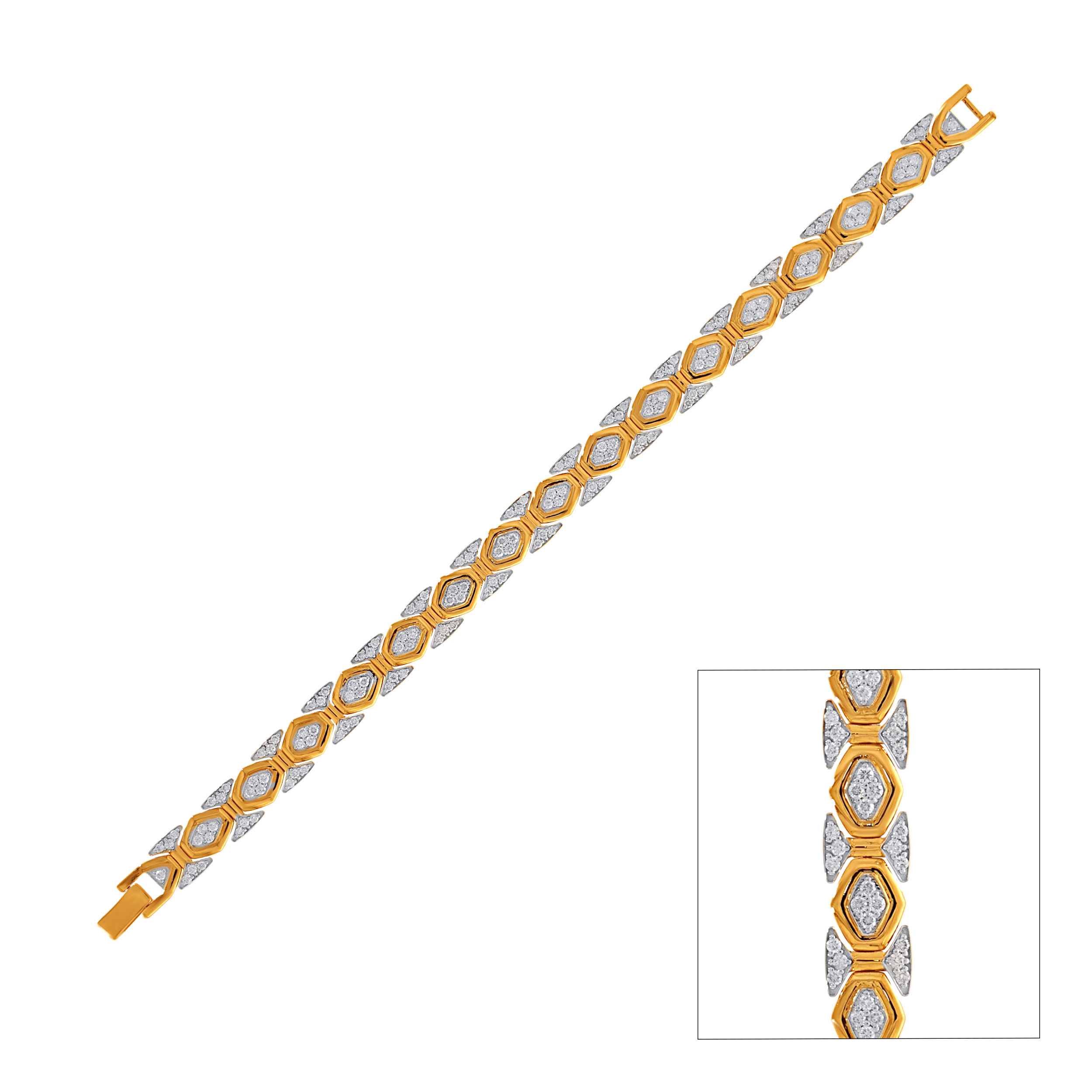 HexaLine Men's Diamond Wristlet - Senco Gold and Diamonds