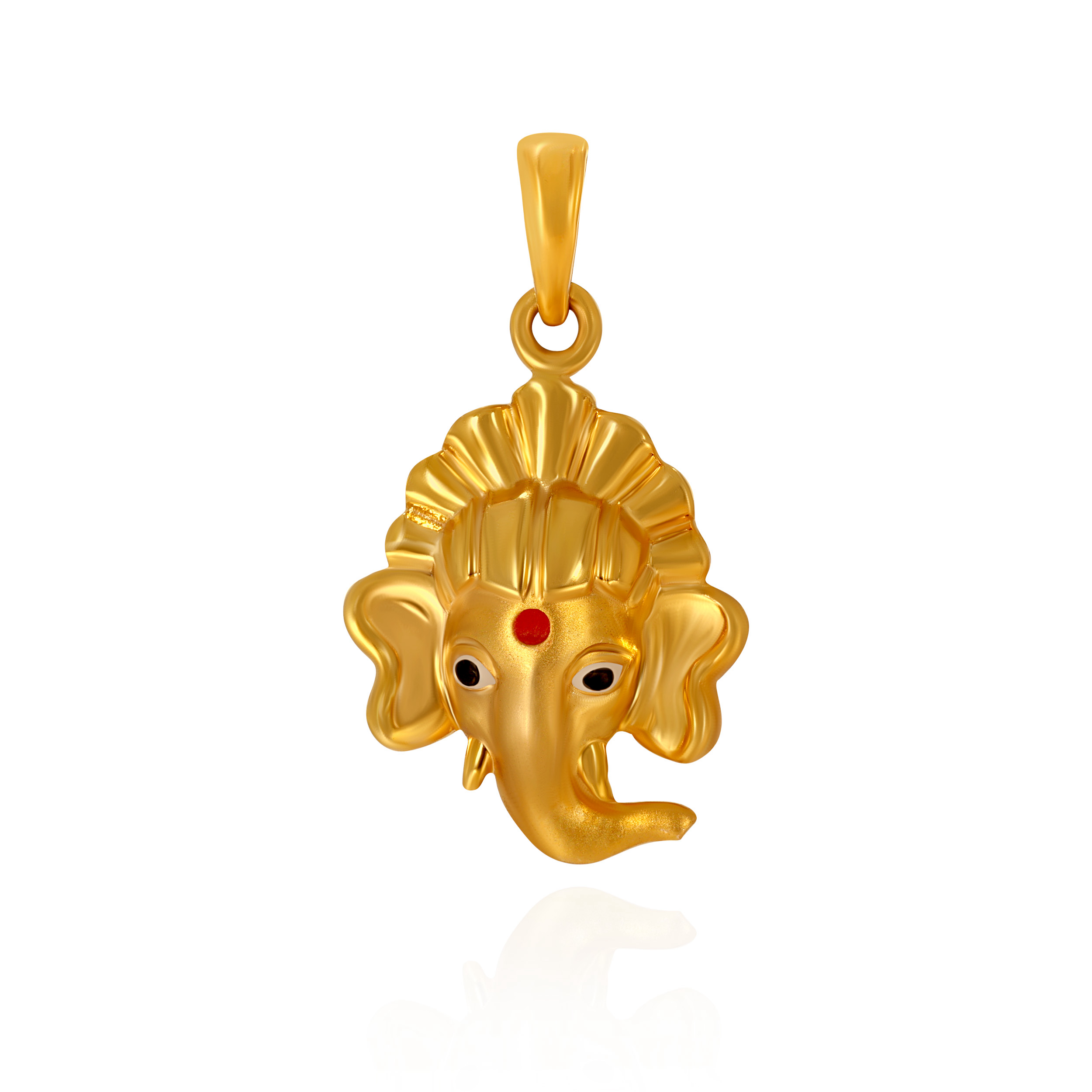 Sacred Glow Ganesh Gold Pendant - Senco Gold and Diamonds