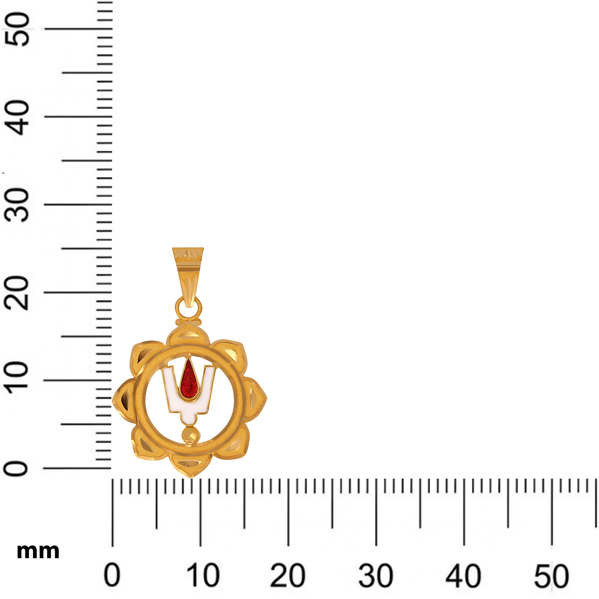 Spiritual Namam Gold Pendant - Senco Gold and Diamonds