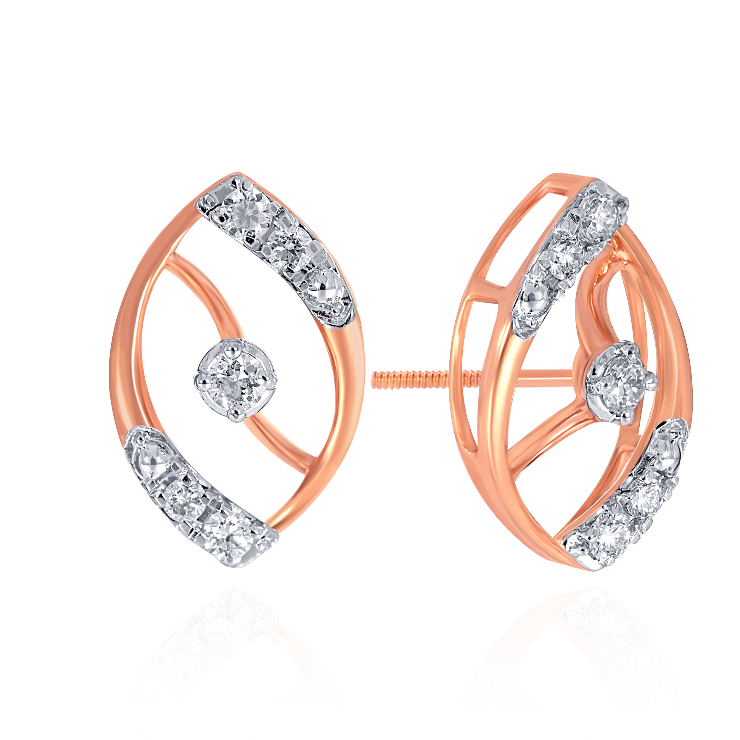 Gleaming Orbit Diamond Earrings - Senco Gold and Diamonds