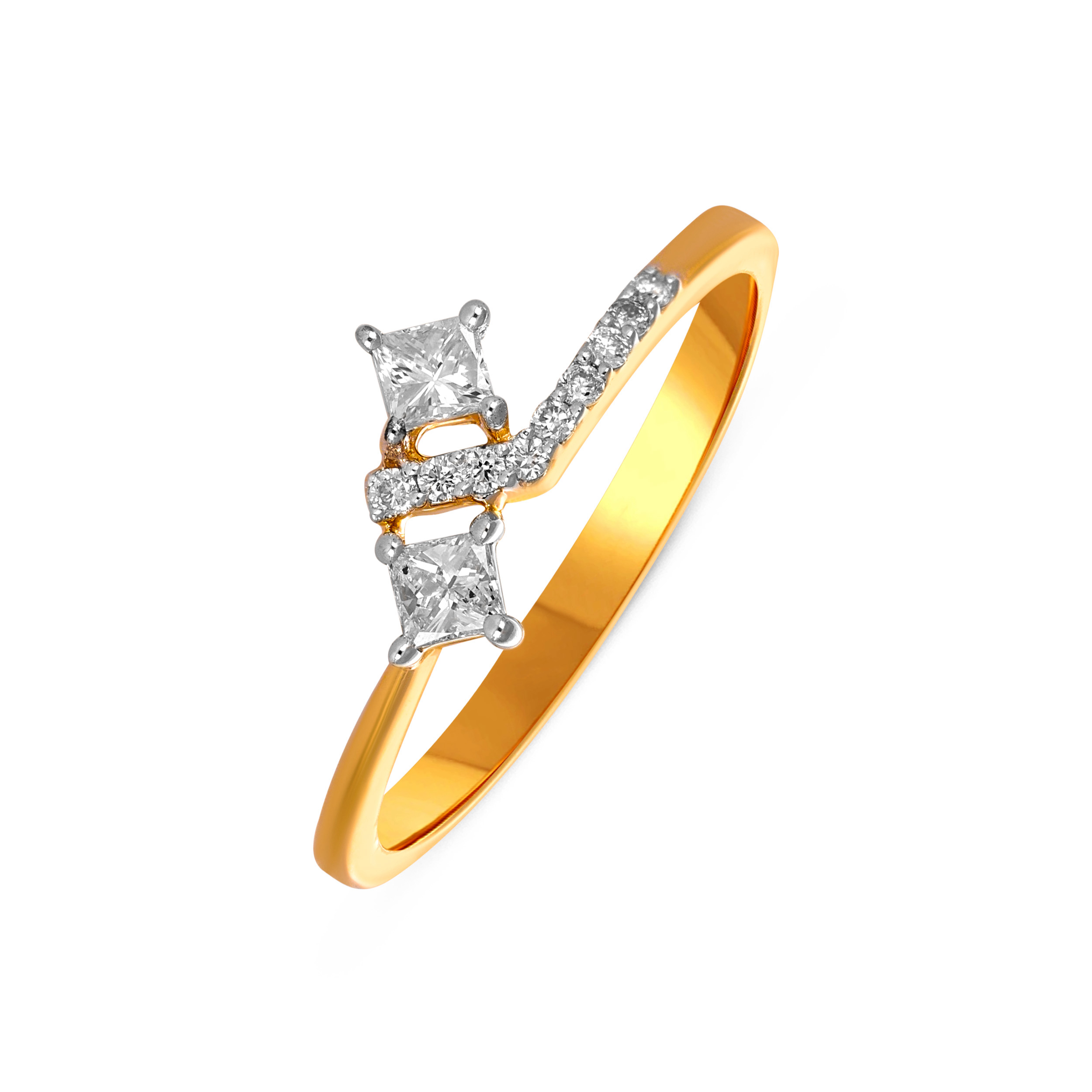Dainty Duo Sparkling Diamond Ring - Senco Gold and Diamonds