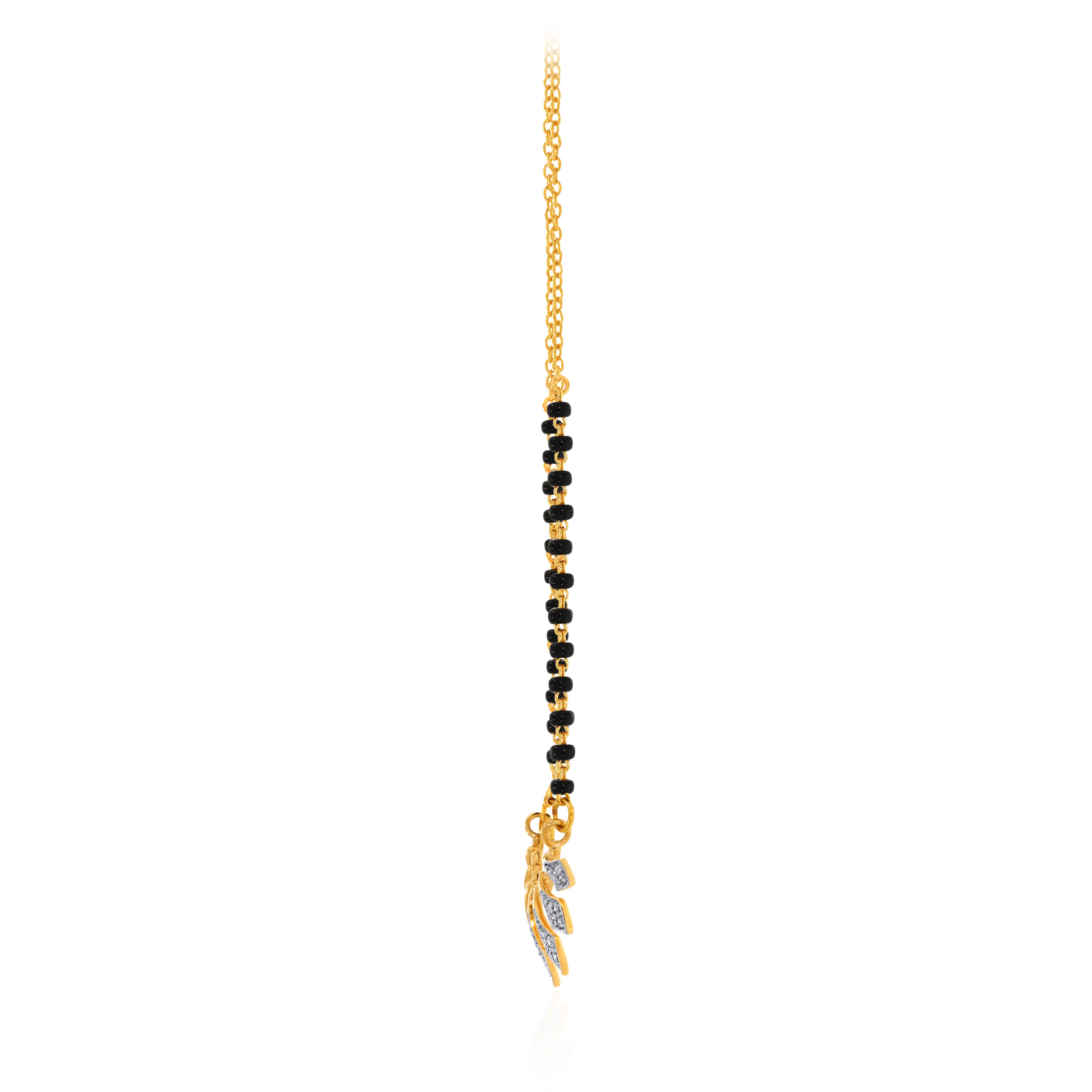 Angular Elegance Diamond Mangalsutra - Senco Gold and Diamonds