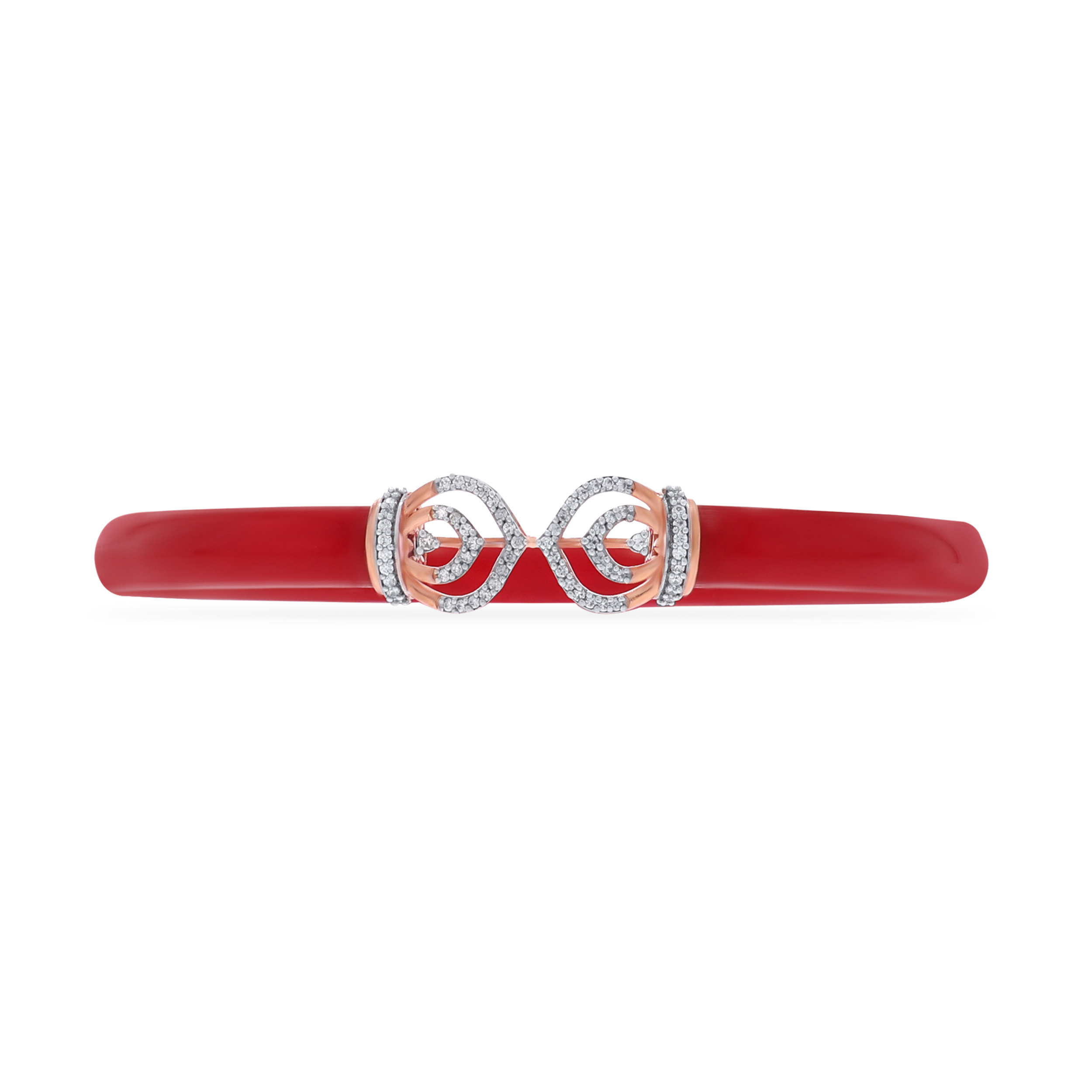 Sparkling Splendour Diamond Pola Bangle - Senco Gold and Diamonds